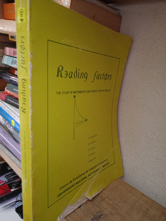 READING FACTORS POR F GALICIA Y OTROS USADO MATE LITERARIO 305