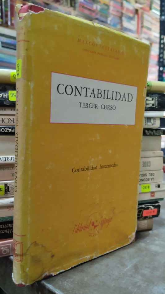 CONTABILIDAD TERCER CURSO POR MARCOS SASTRIAS LIBRO USADO ADMINISTRACION ALDAMA