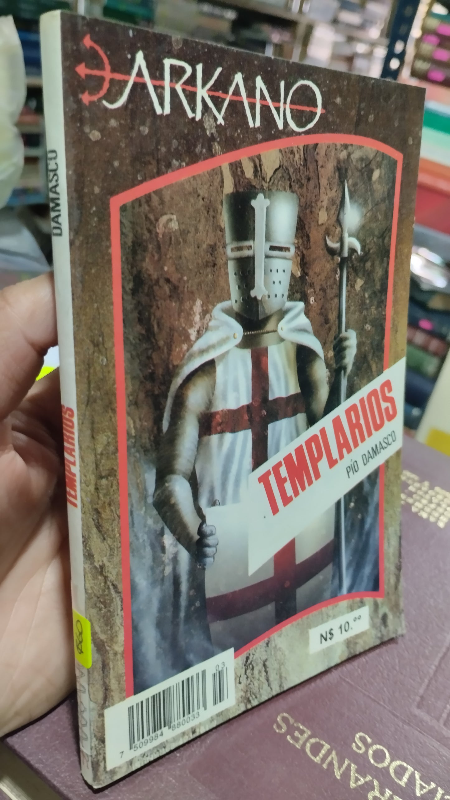 TEMPLARIOS POR PIO DAMASCO LIBRO USADO ANTIGUO ALDAMA