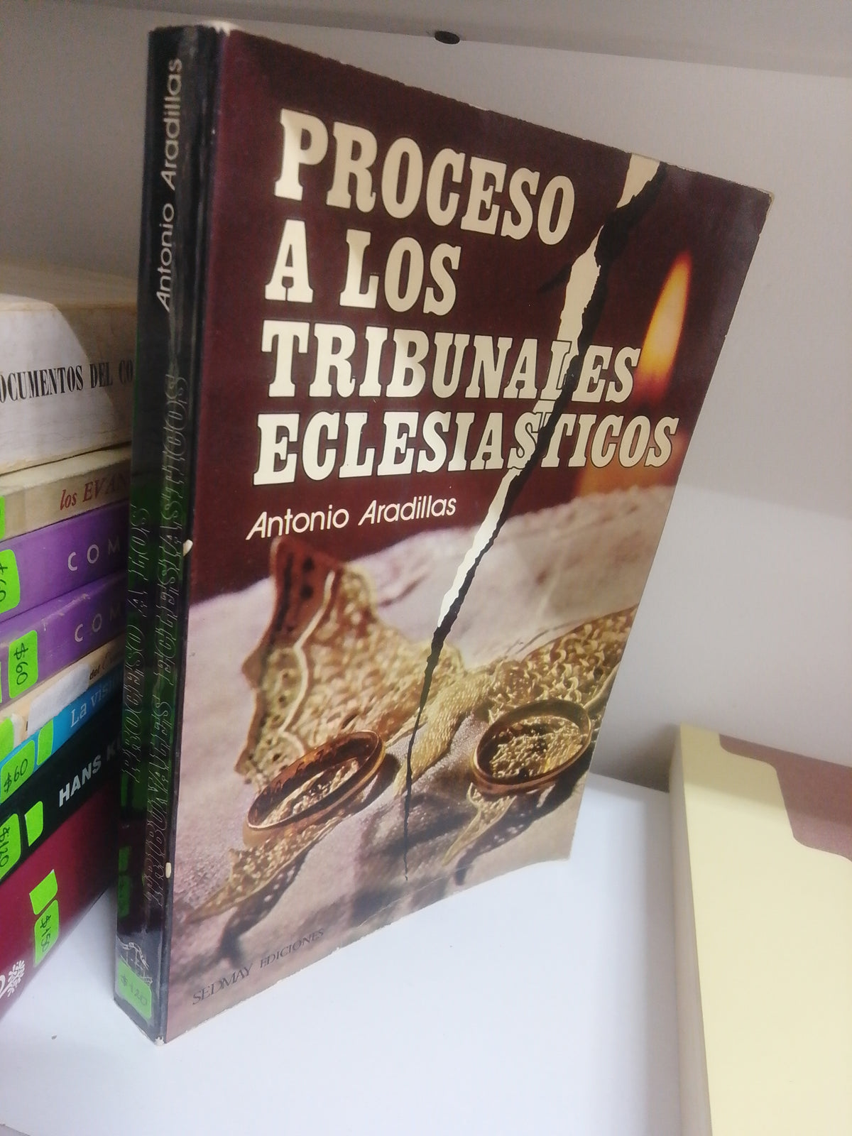 PROCESO A LOS TRIBUNALES ECLESIASTICOS, ANTONIO ARADILLAS, USADO, RELIGION, JUAREZ 515