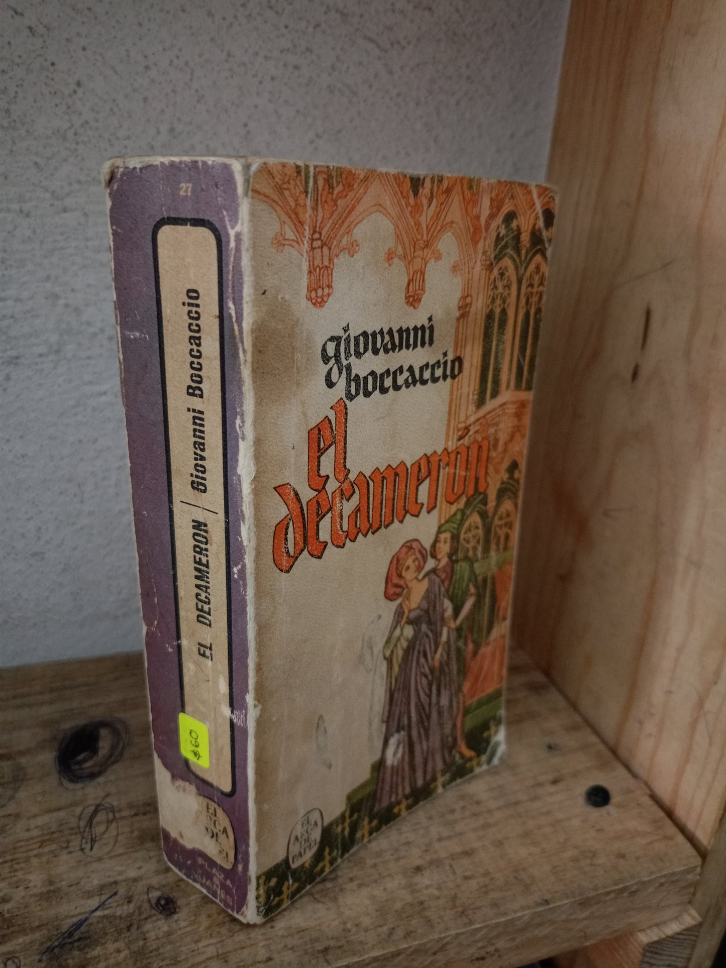 EL DECAMERÓN POR GIOVANNI BOCCACCIO USADO NOVELA LITERARIO 305