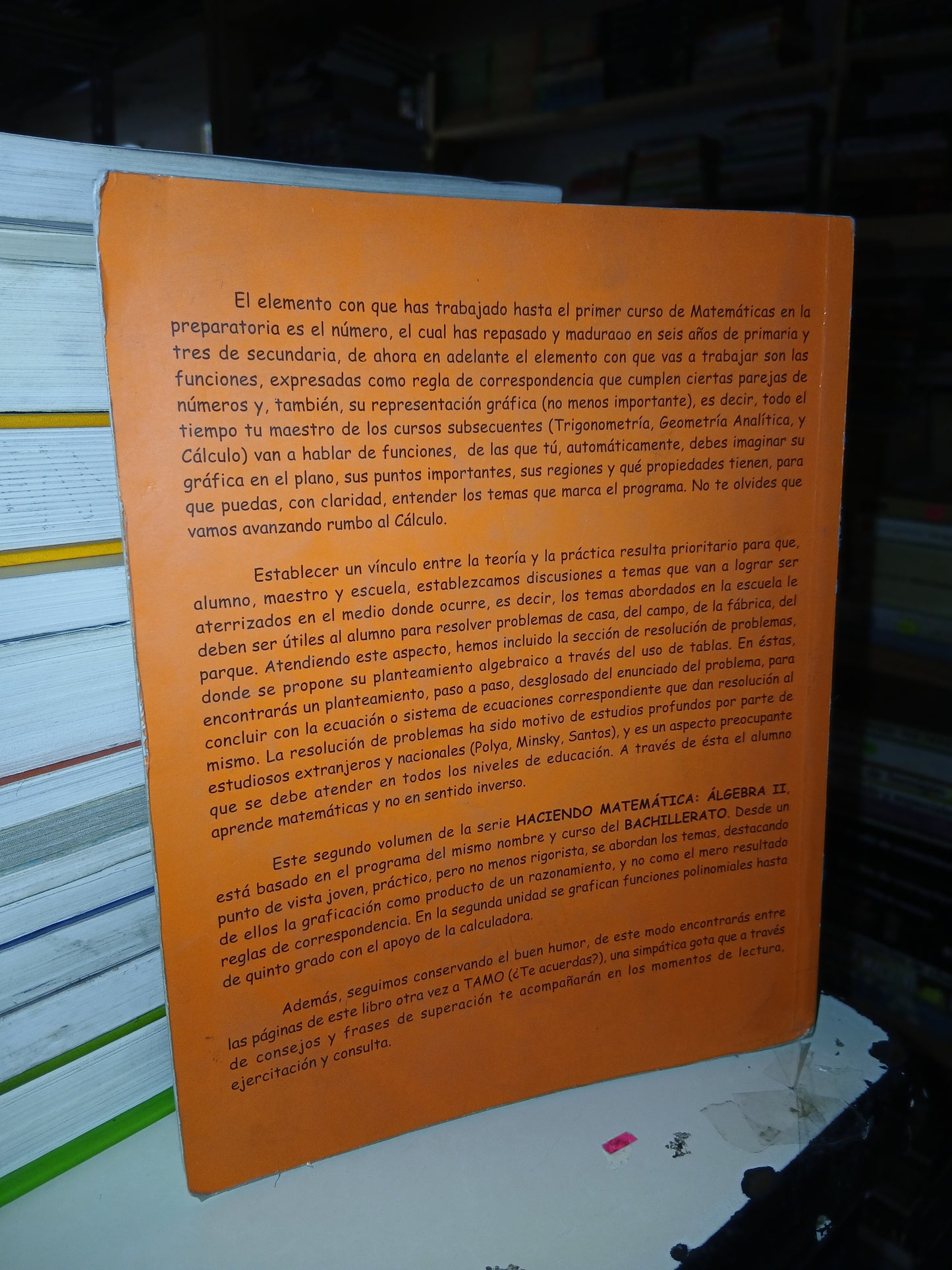 HACIENDO MATEMÁTICAS ÁLGEBRA II POR EDGAR ALFONSO OROZCO MENDOZA USADO ÁLGEBRA LITERARIO 207
