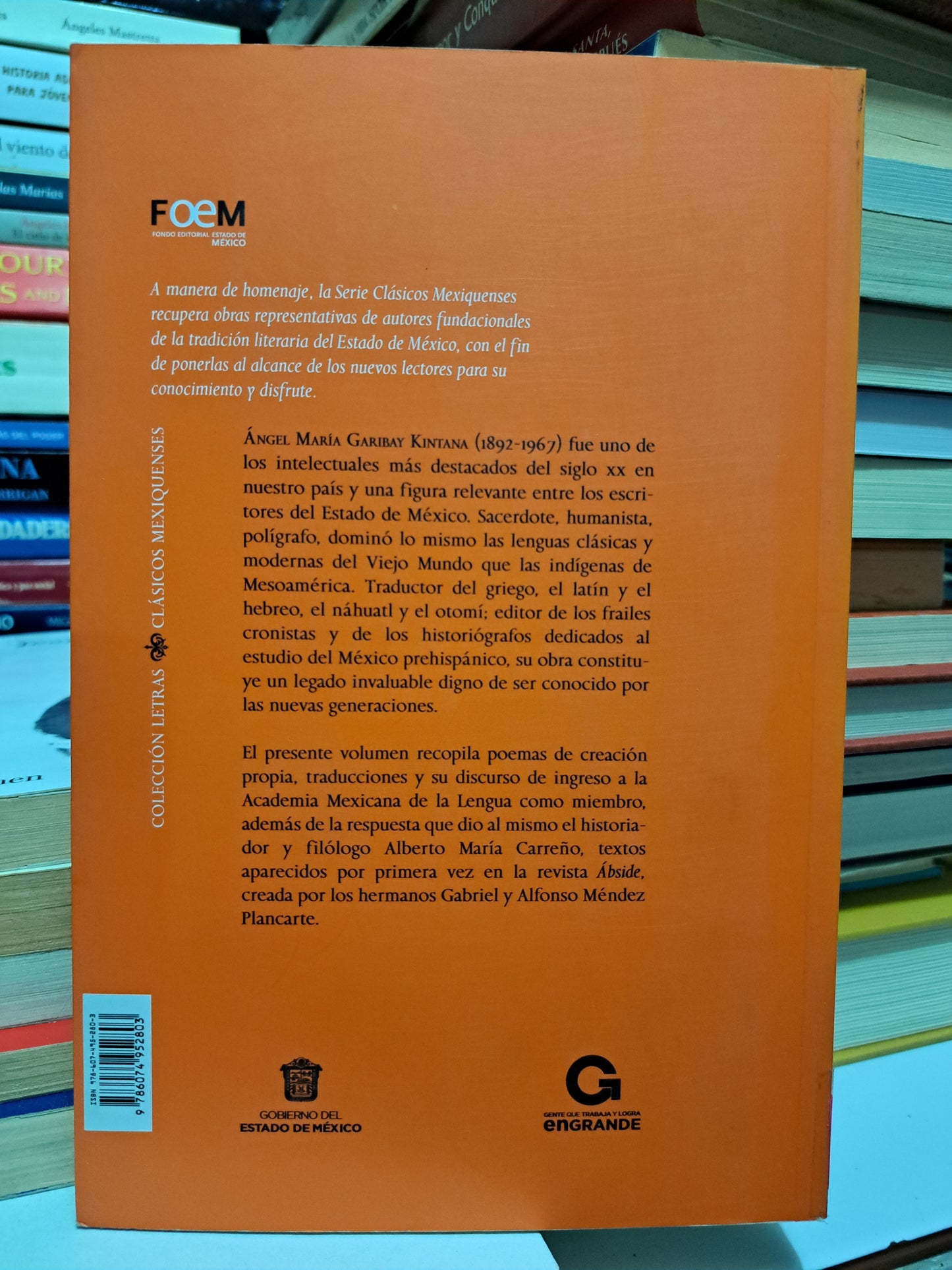 VERDAD DE LA FICCIÓN Y OTROS TEXTOS ÁNGEL MARÍA GARIBAY K. USADO NOVELA JUÁREZ