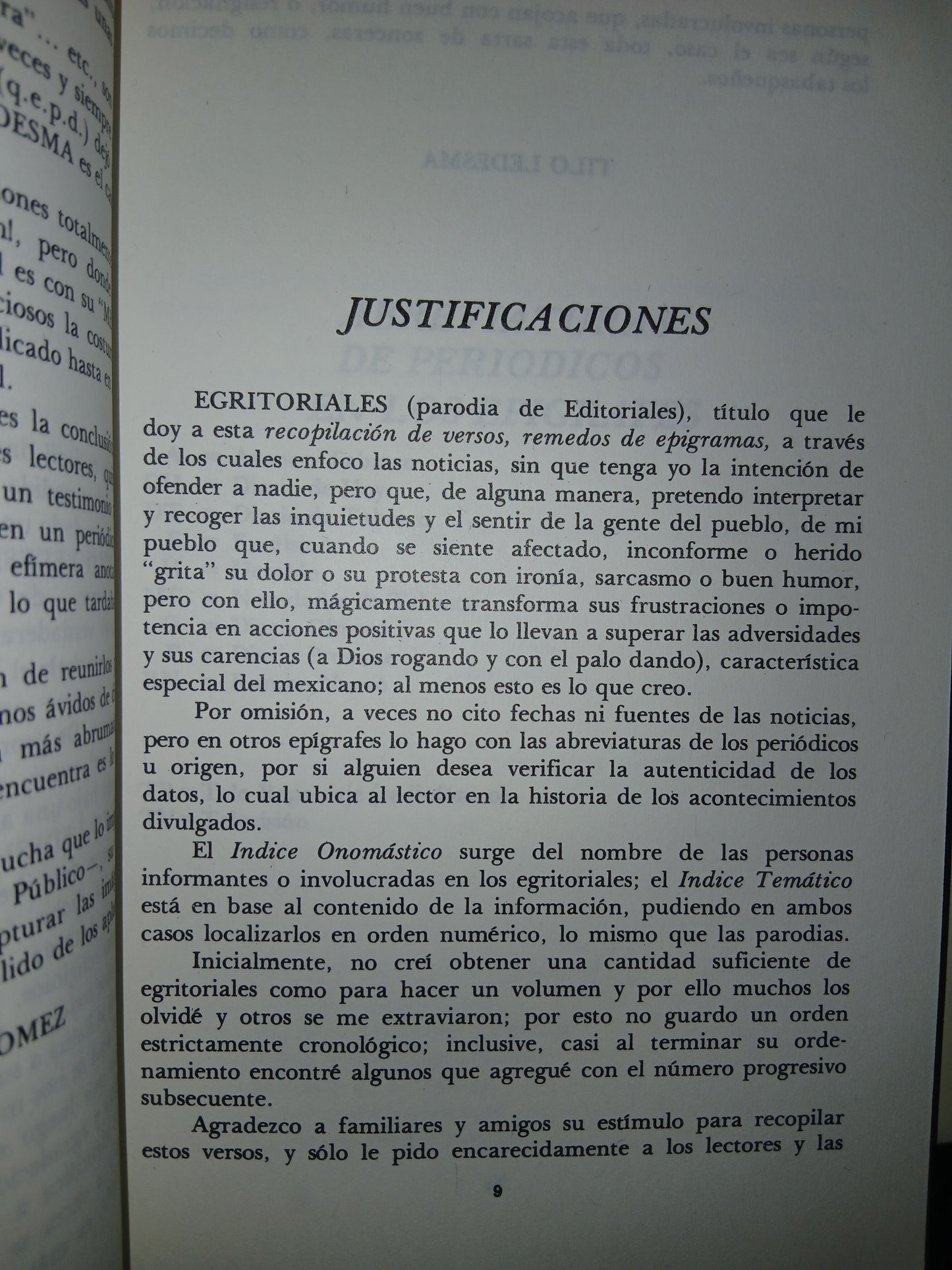 EGRITORIALES (EPIGRAMAS) POR TITO LEDESMA USADO POESÍA LITERARIO 207