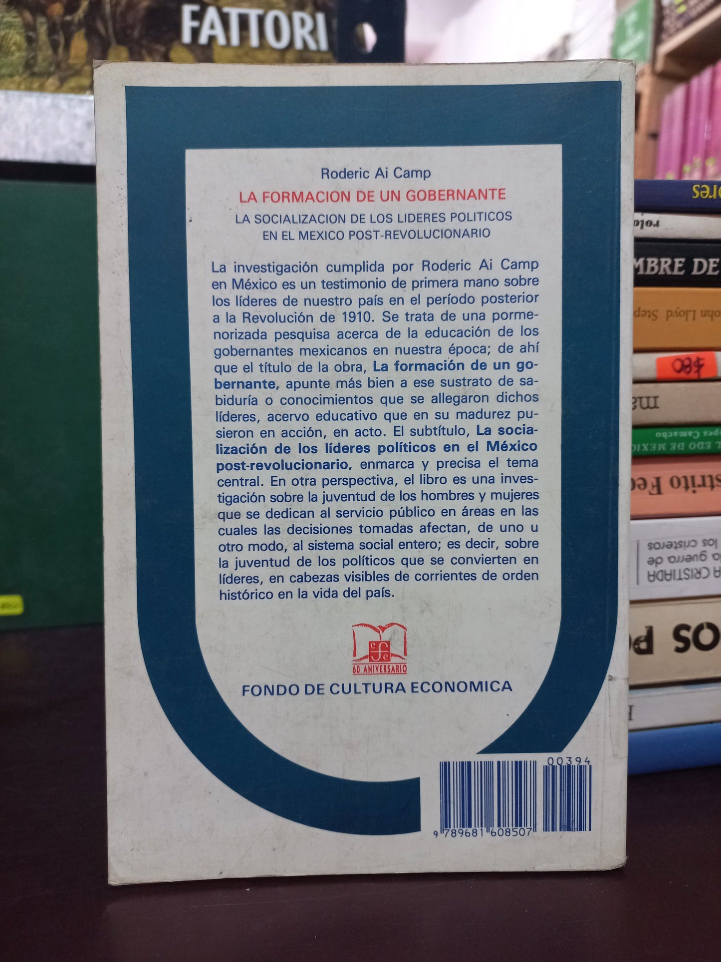 LA FORMACIÓN DE UN GOBERNANTE POR RODERIC AI CAMPOS USADO HISTORIA LITERARIO 305