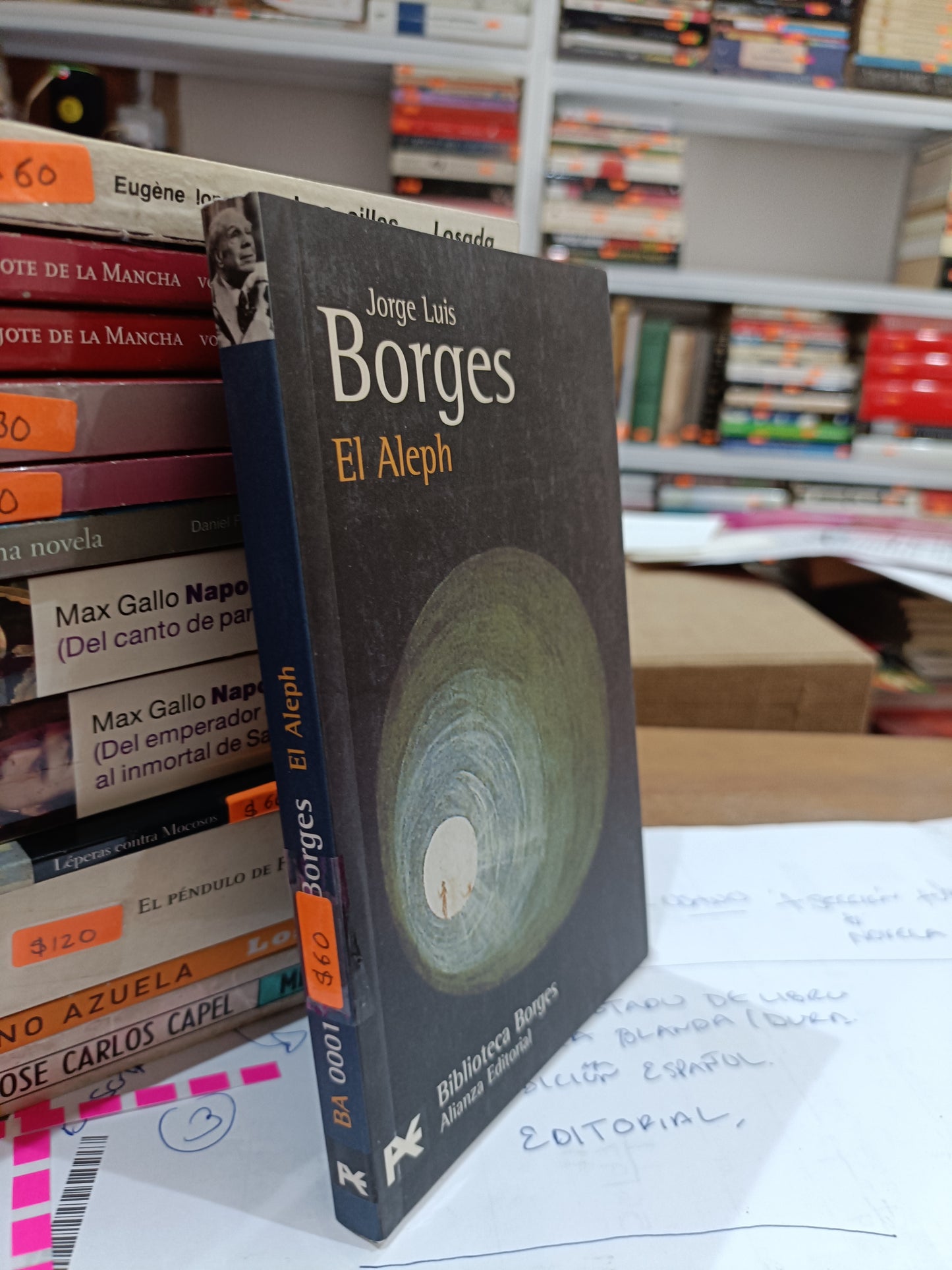 EL ALEPH POR JORGE BORGES USADO NOVELA JUAREZ 515
