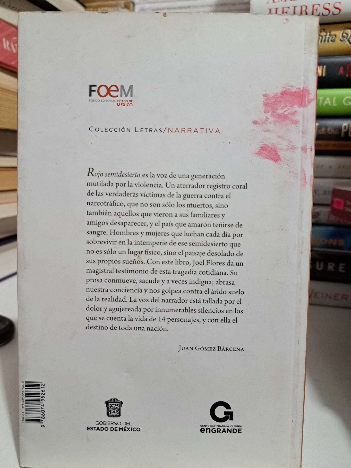 ROJO SEDENTARISMO JOEL FLORES USADO NOVELA JUÁREZ