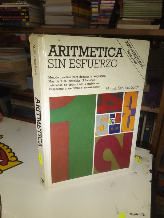ARITMÉTICA POR M. SÁNCHEZ SORDO USADO MATEMÁTICAS LITERARIO 207