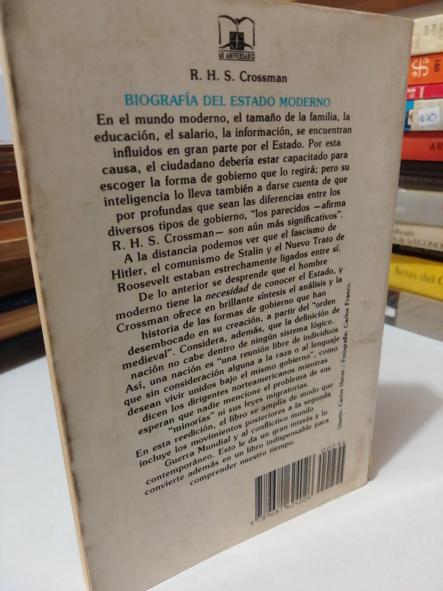 BIOGRAFIA DEL ESTADO MODERNO POR R.H.S.CROSSMAN USADO HISTORIA JUAREZ