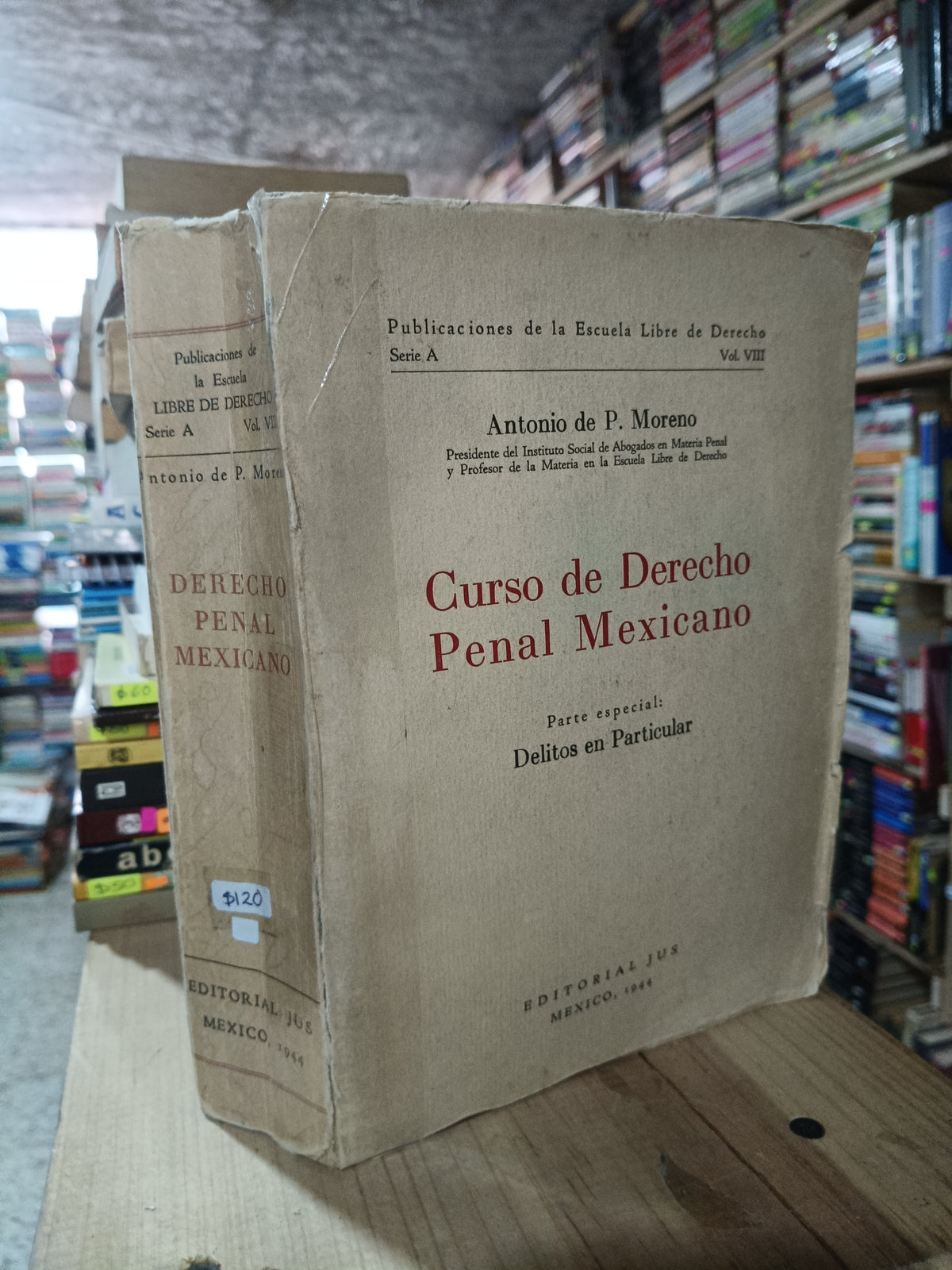 DERECHO PENAL MEXICANO POR ANTONIO P MORENO USADO DERECHO ALDAMA