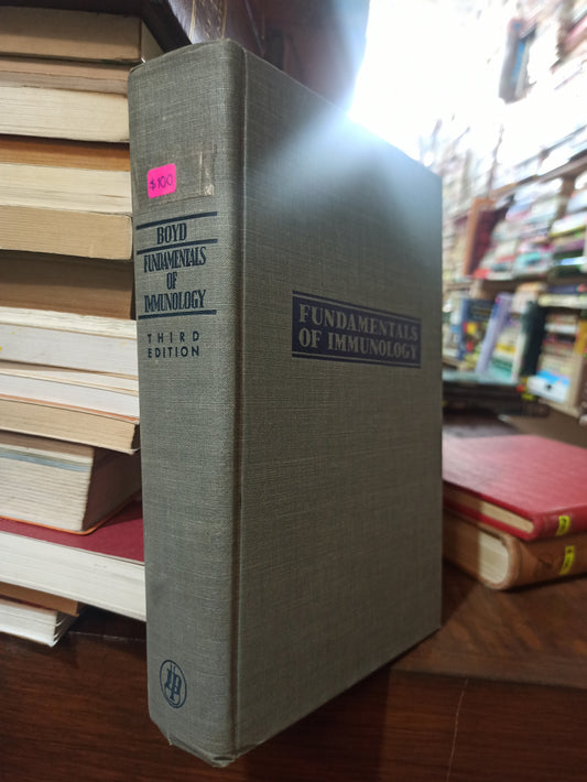 FUNDAMENTALS OF IMMUNOLOGY POR WLLIAM C. BOYD USADO SALUD ALDAMA