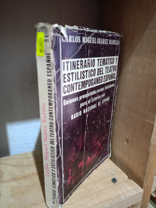 ITINERARIO TEMATICO Y ESTILISTICO DEL TEATRO CONTEMPORANEO ESPAÑOL POR CARLOS MIGUEL SUAREZ RADILLO USADO POESIA LITERARIO #305