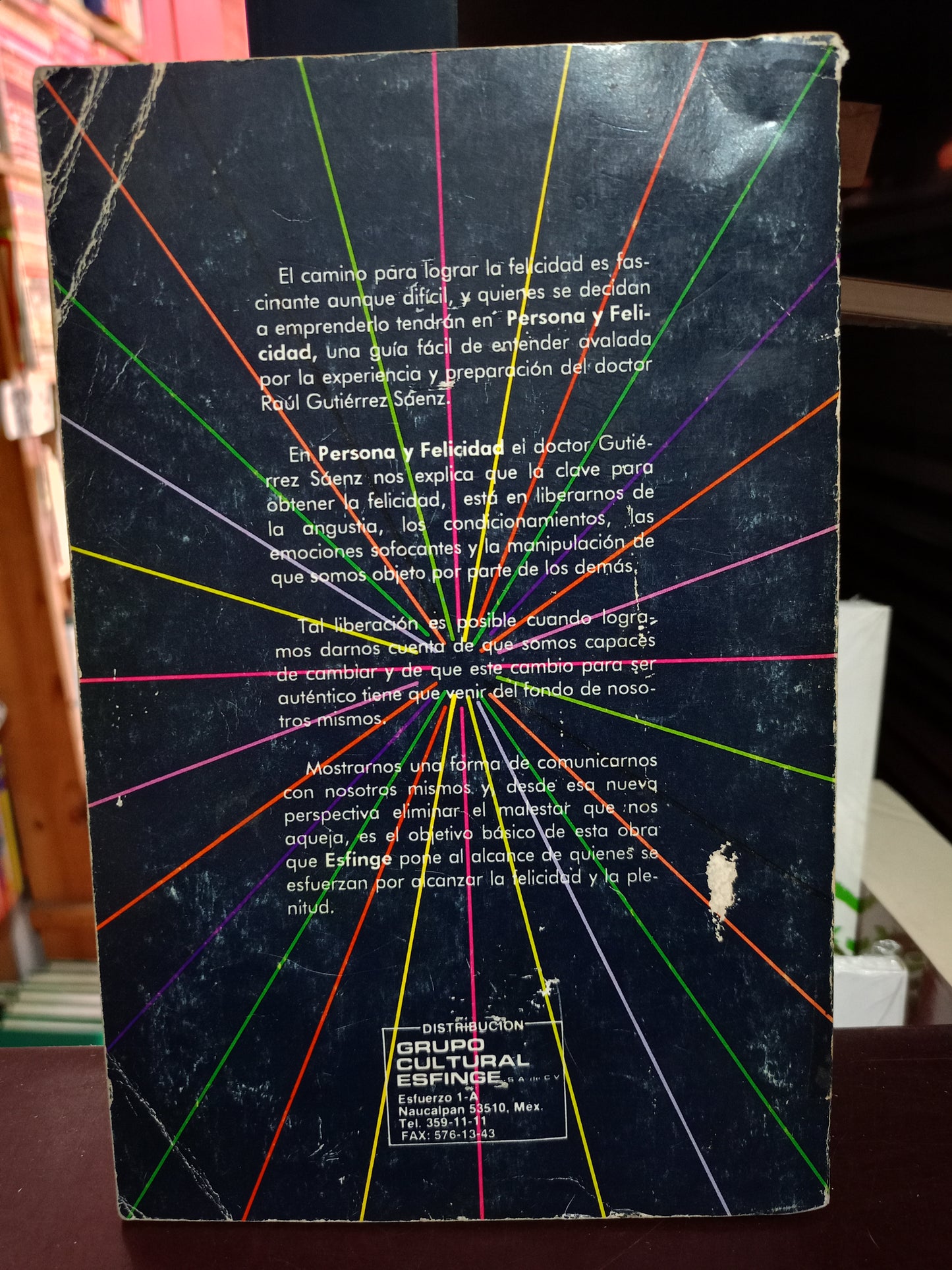 PERSONA Y FELICIDAD POR RAÚL GUTIÉRREZ SAENZ USADO SUPERACIÓN PERSONAL LITERARIO 305