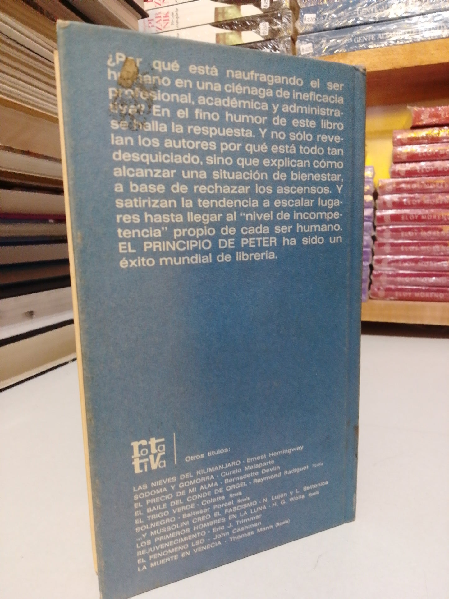 EL PRINCIPIO DE PETER POR DR. LAWRENCE J PETER USADO SUP. PERSONAL JUÁREZ