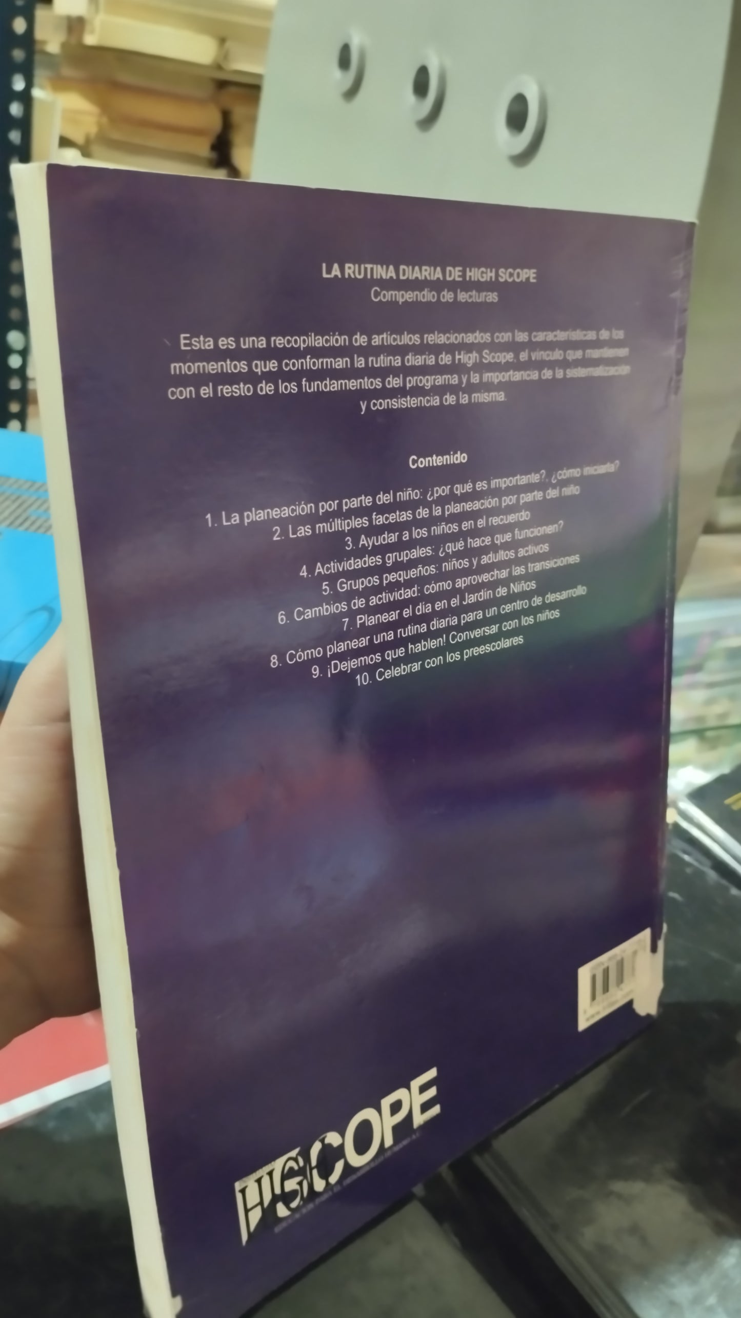 LA RUTINA DIARIA DE HIGH SCOPE POR LETICIA ORTIZ LIBRO USADO EDUCACIÓN ALDAMA