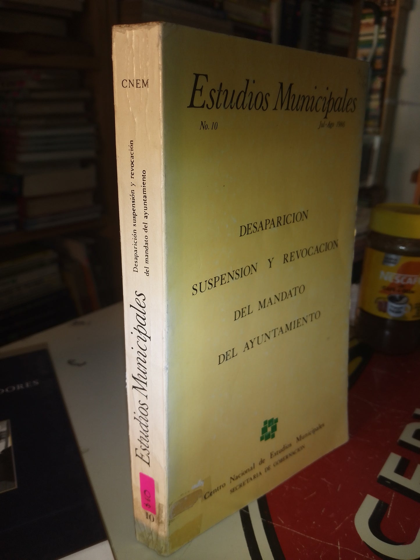 DESAPARICION SUSPENSION Y REVOCACION DEL MANDATO DEL AYUNTAMIENTO POR ESTUDIOS MUNICIPALES USADO DERECHO LITERARIO 207