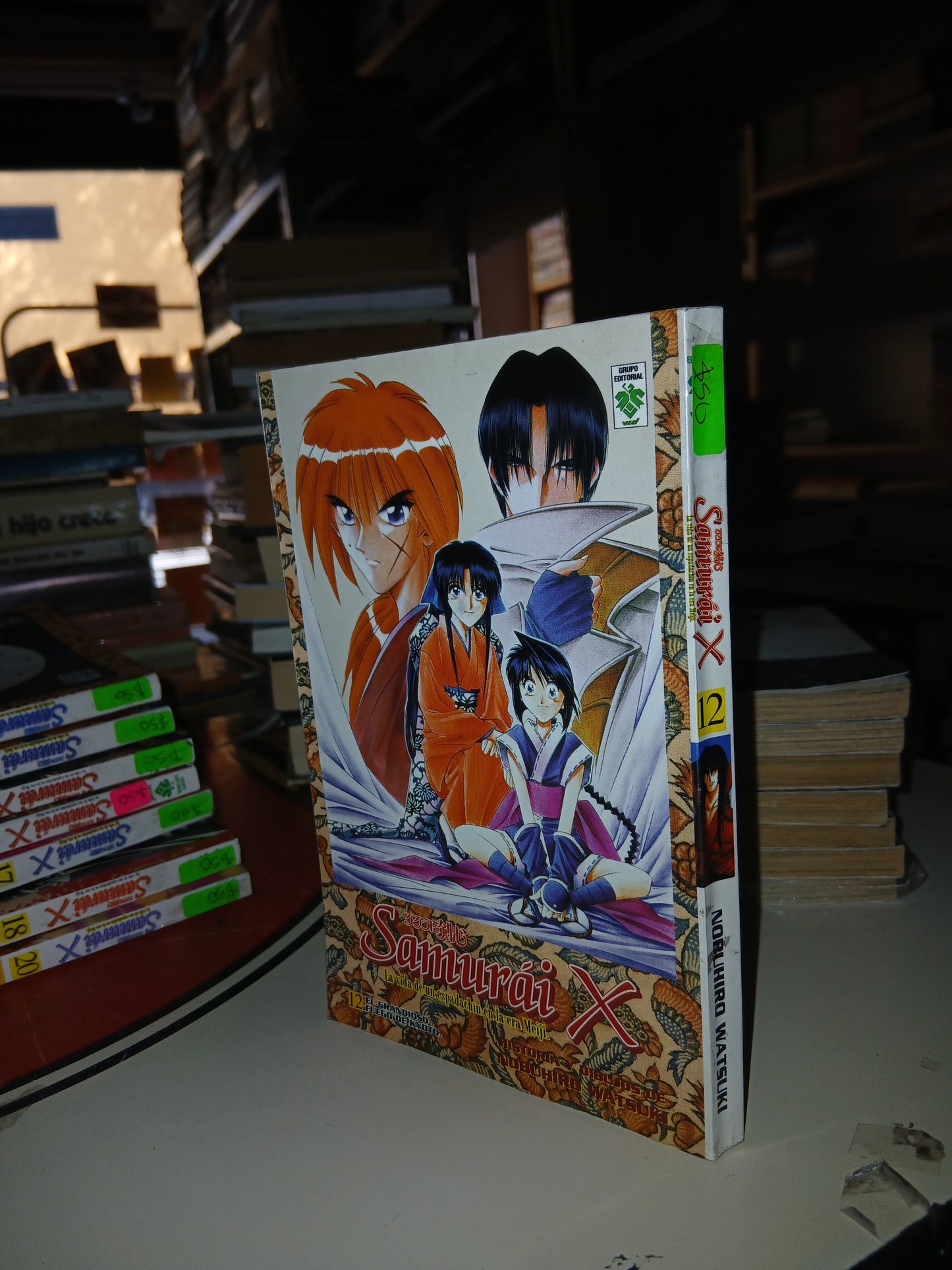 SAMURÁI X 12: EL GRANDIOSO FUEGO DE KYOTO POR NOBUHIRO WATSUKI USADO MANGA LITERARIO 207