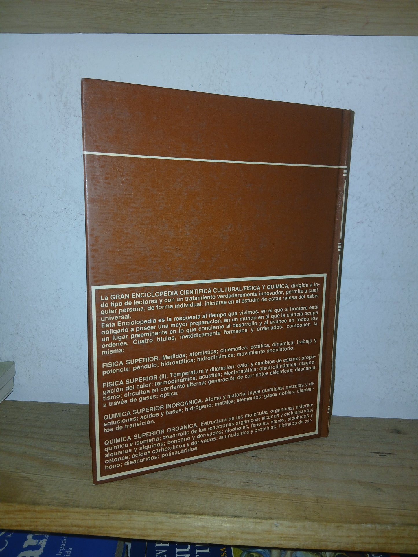 FÍSICA I GRAN ENCICLOPEDIA CIENTÍFICA CULTURAL POR JUAN LUIS GUTIÉRREZ DUCONS USADO FÍSICA LITERARIO 207