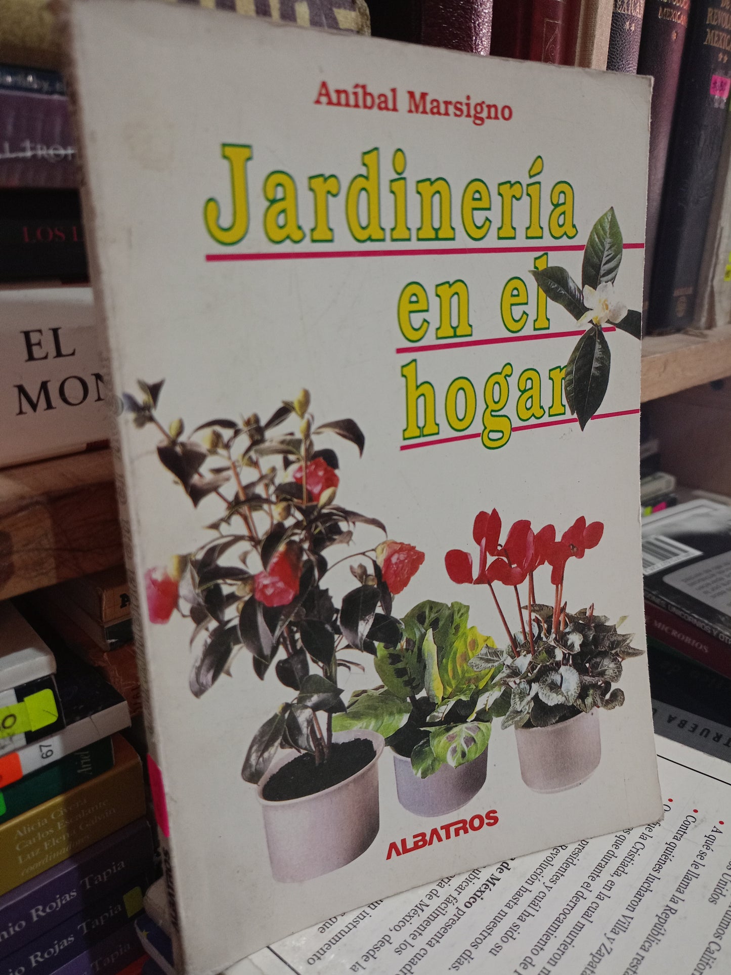 JARDINERIA EN EL HOGAR POR ANIBAL MARSIGNO USADO AGRICUL LITERARIO 305