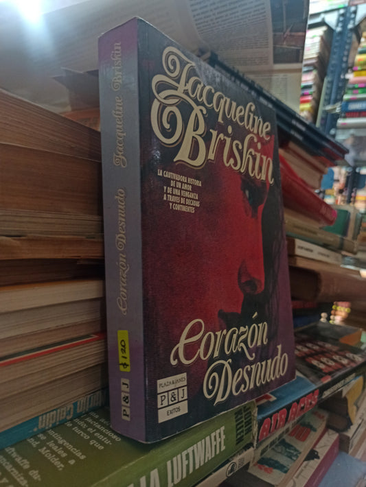 CORAZÓN DESNUDO POR JAQUELINE BRISKIN USADO NOVELAS ALDAMA