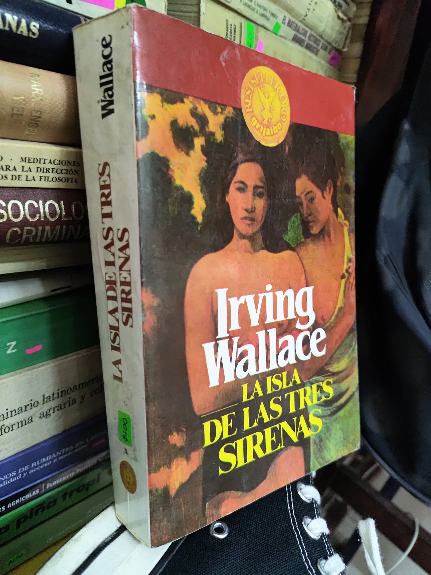 LA ISLA DE LAS TRES SIRENAS POR IRVING WALLACE USADO NOVELAS LITERARIO 207