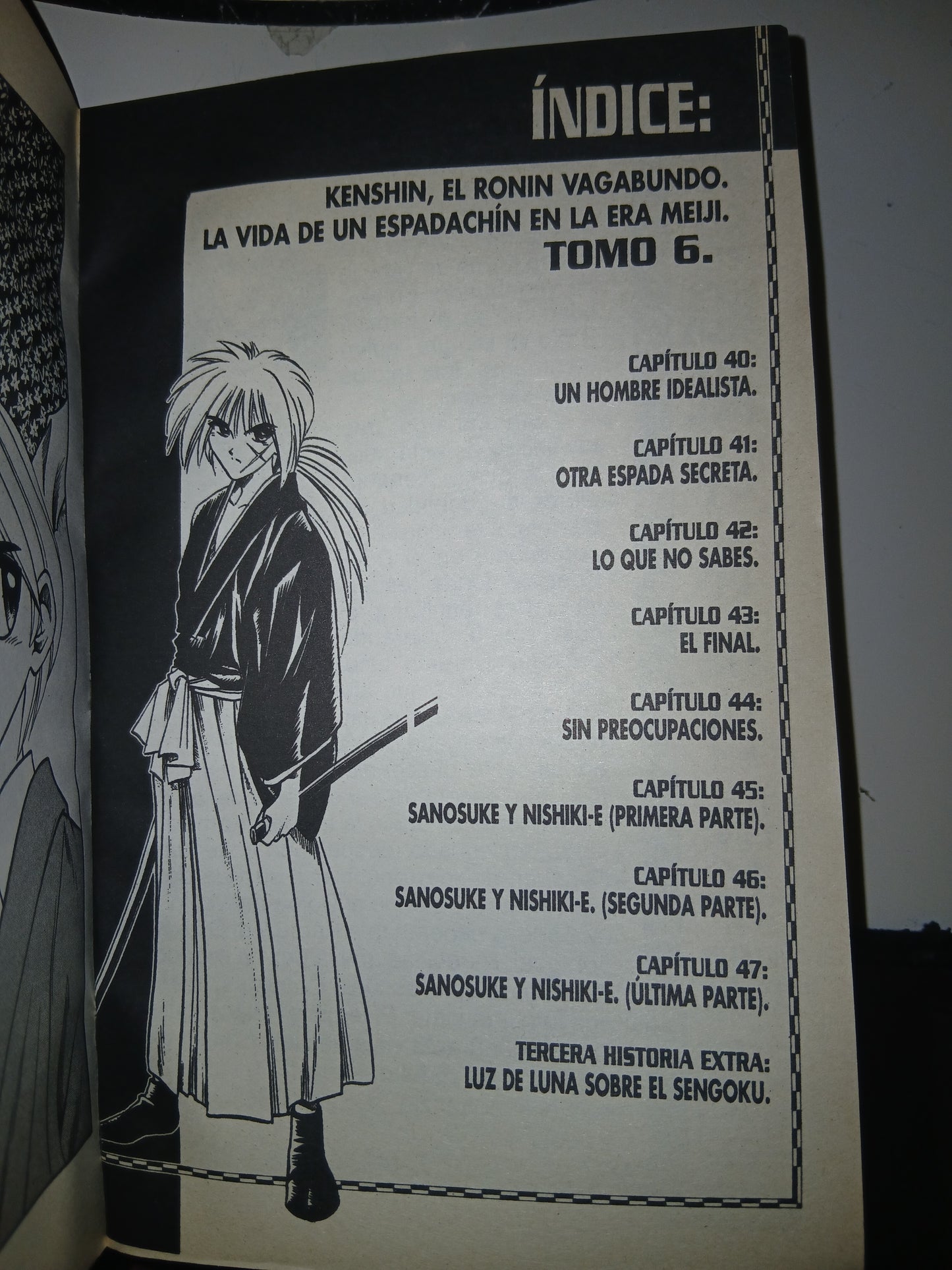 SAMURÁI X 6: NO TE PREOCUPES POR NOBUHIRO WATSUKI USADO MANGA LITERARIO 207