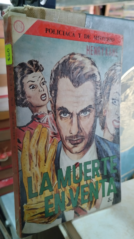 LA MUERTE EN VENTA POR HENRY KANE LIBRO USADO NOVELAS ALDAMA