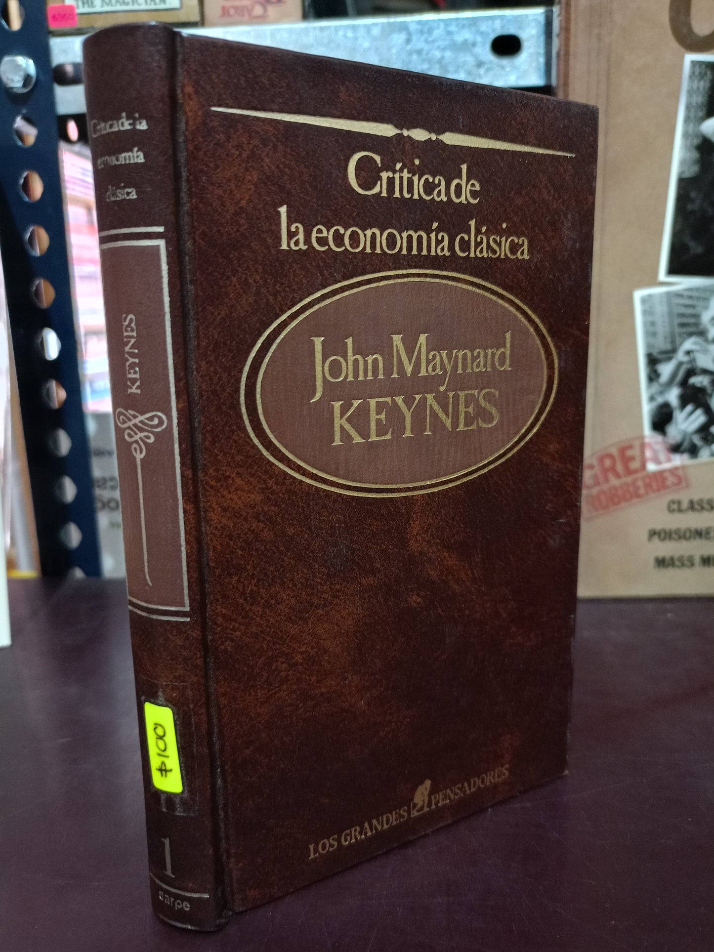 CRÍTICA DE LA ECONOMÍA CLÁSICA POR JOHN MAYNARD KEYNES USADO NOVELA LITERARIO 305