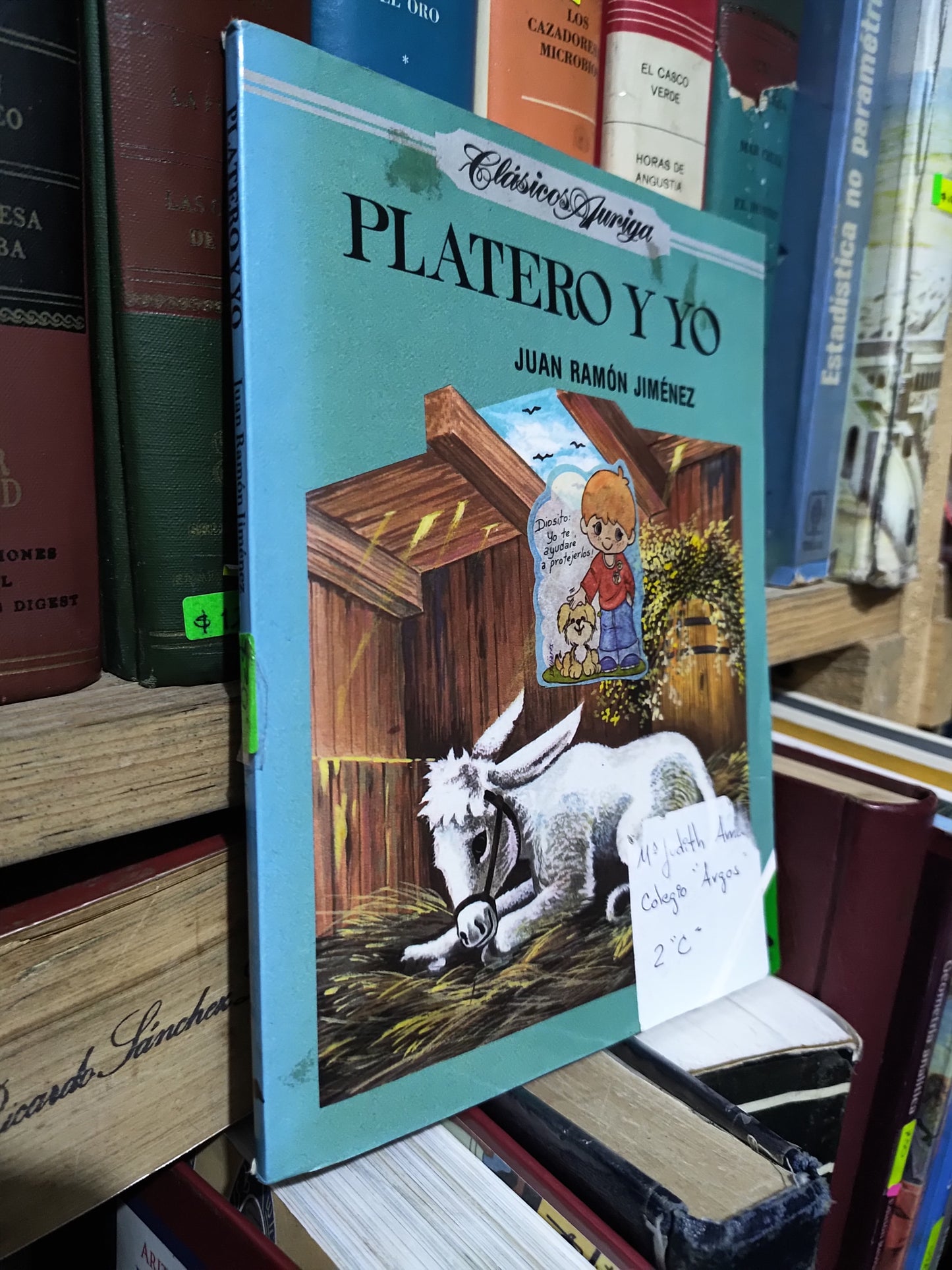 PLATERO Y YO POR JUAN RAMON JIMENEZ USADO NOVELAS JUAREZ 507