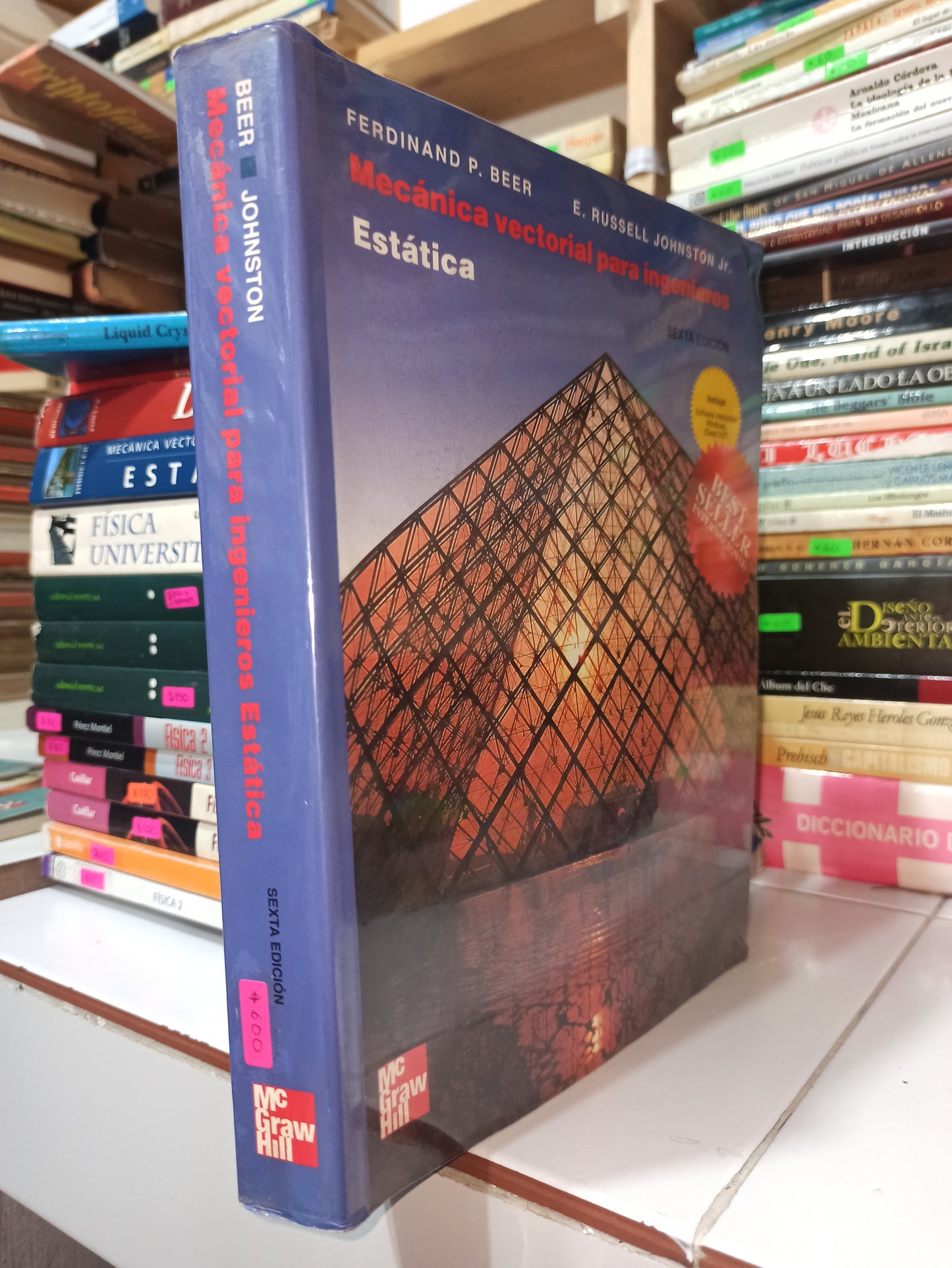 MECANICA VECTORIAL PARA INGENIEROS ESTATICA POR FERDINAND P. BEER USADO FÍSICA JUÁREZ
