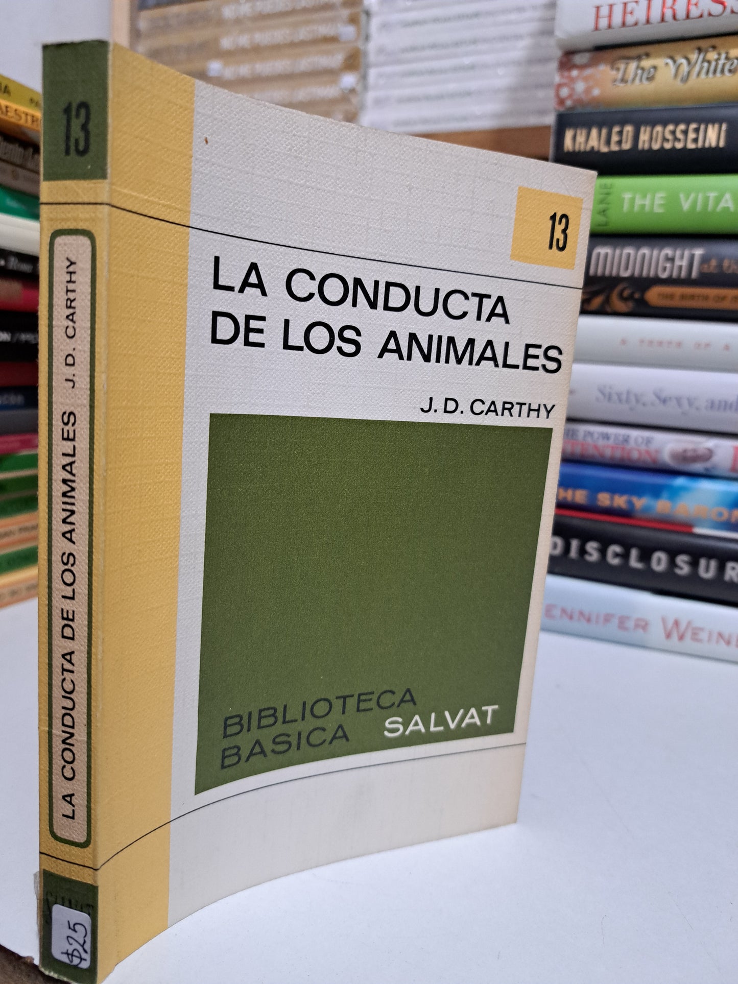 LA CONDUCTA DE LOS ANIMALES J. D. CARTHY USADO NOVELA JUÁREZ.