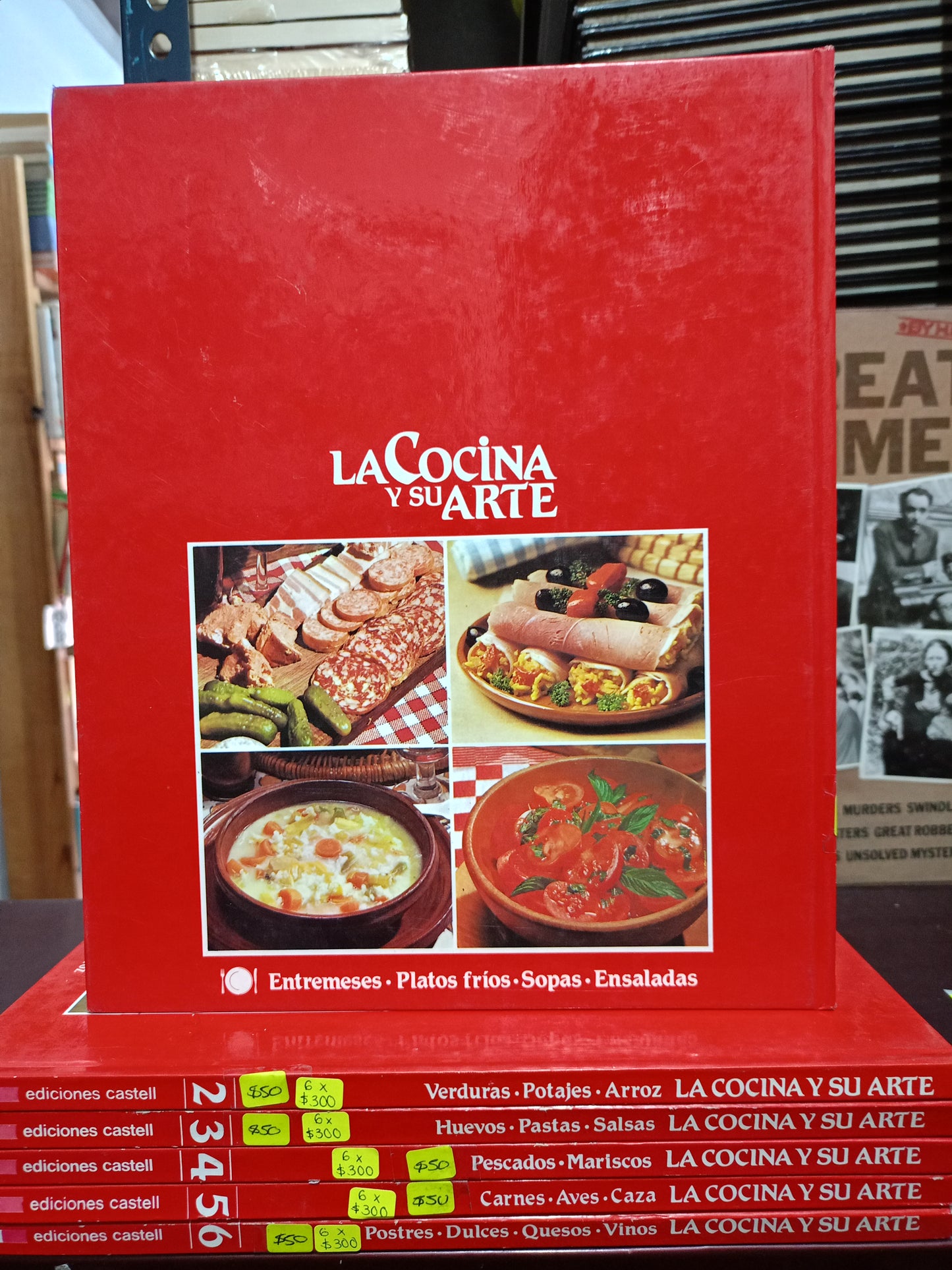 ENCICLOPEDIA LA COCINA Y SU ARTE 6 TOMOS USADO COCINA LITERARIO 305