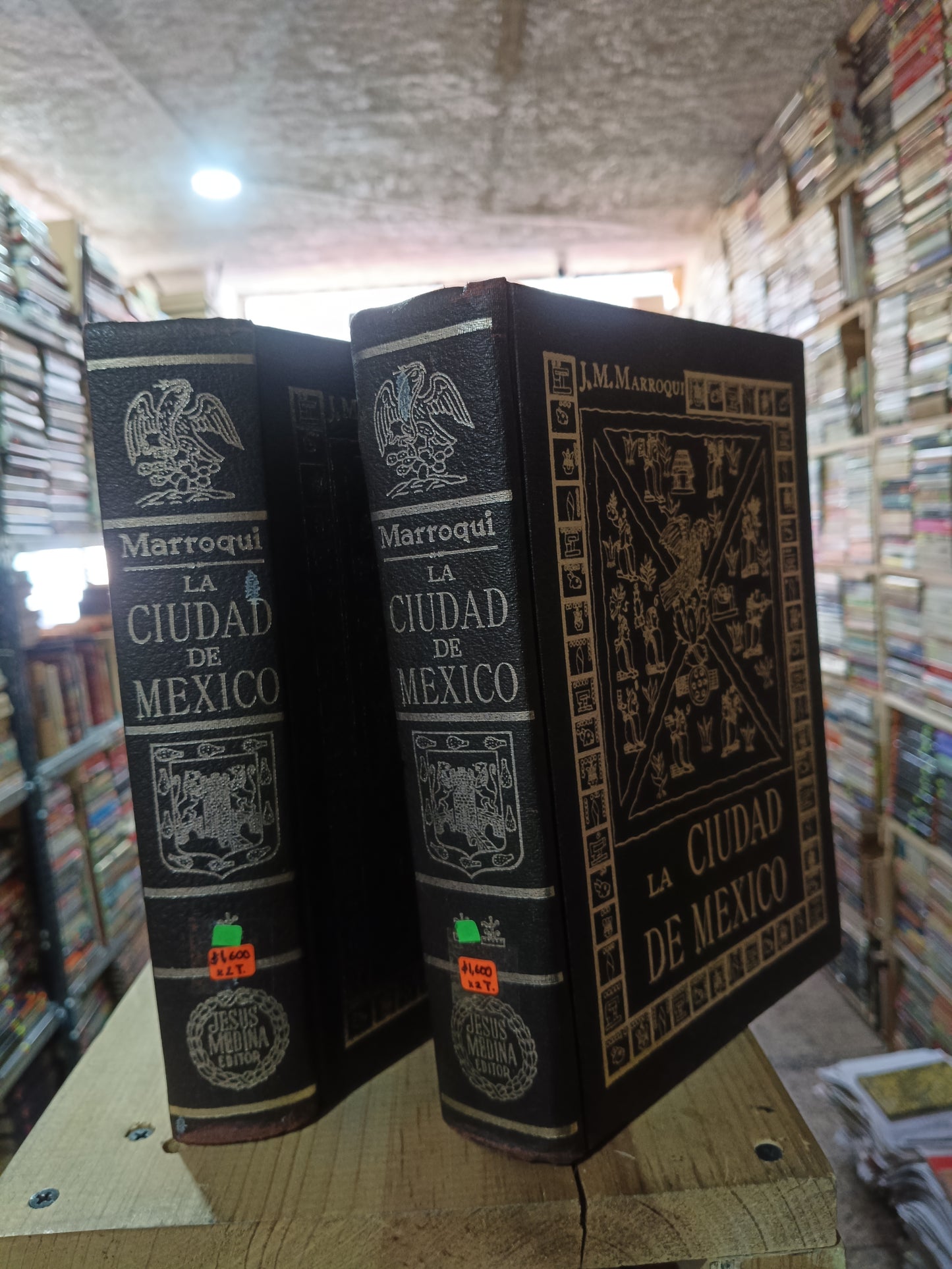 LA CIUDAD DE MEXICO POR J.M. MARROQUI 2 TOMOS X $1600 USADO ANTIGUO ALDAMA