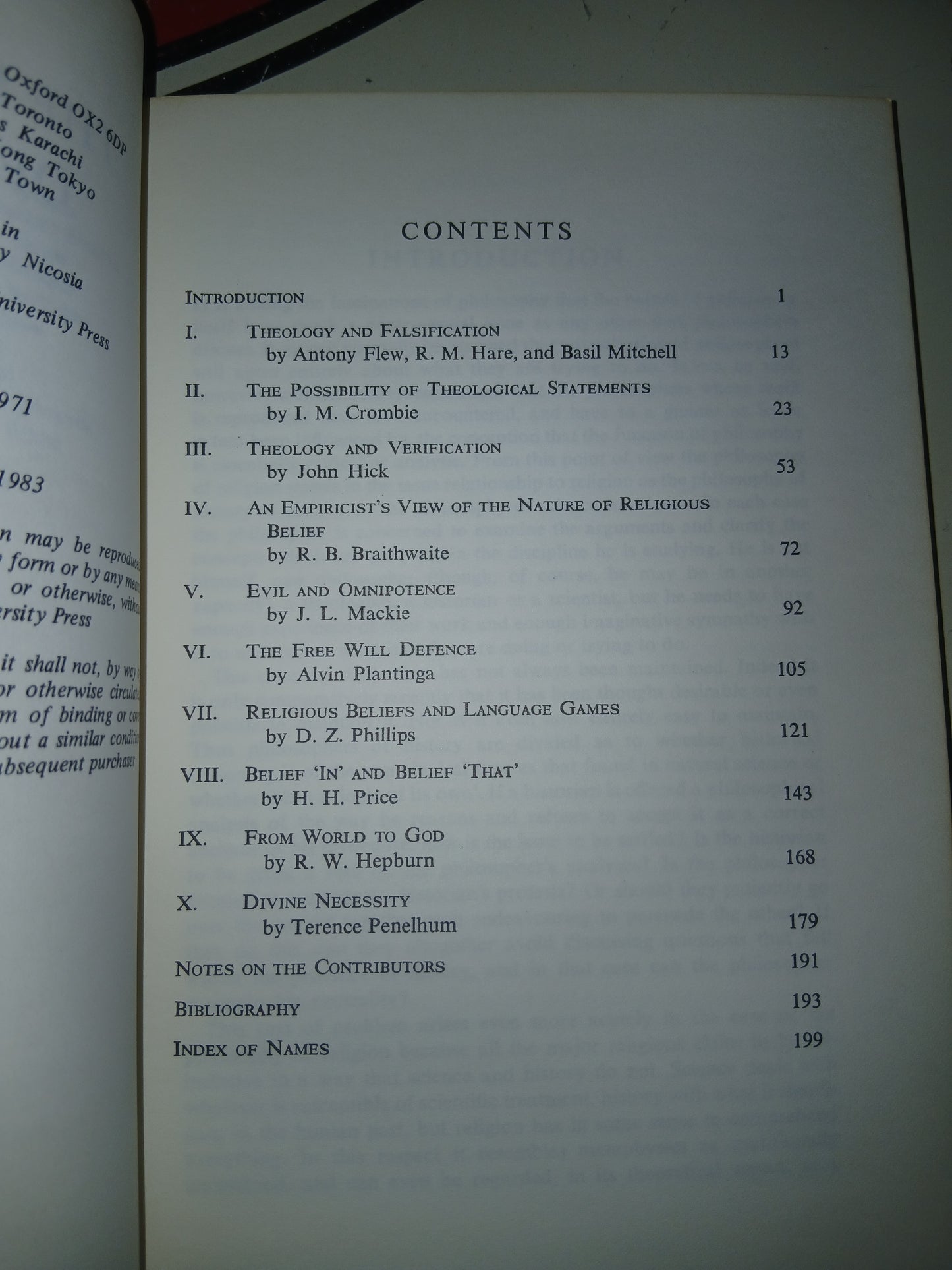 THE PHILOSOPHY OF RELIGION POR BASIL MITCHEL USADO RELIGIÓN LITERARIO 207