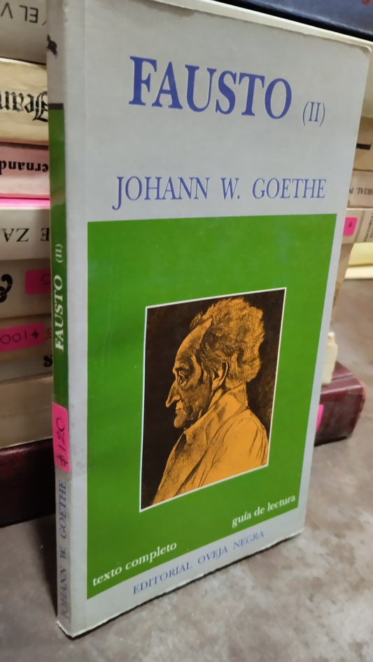 FAUSTO II POR JOHANN W GOETHE LIBRO USADO NOVELAS ALDAMA