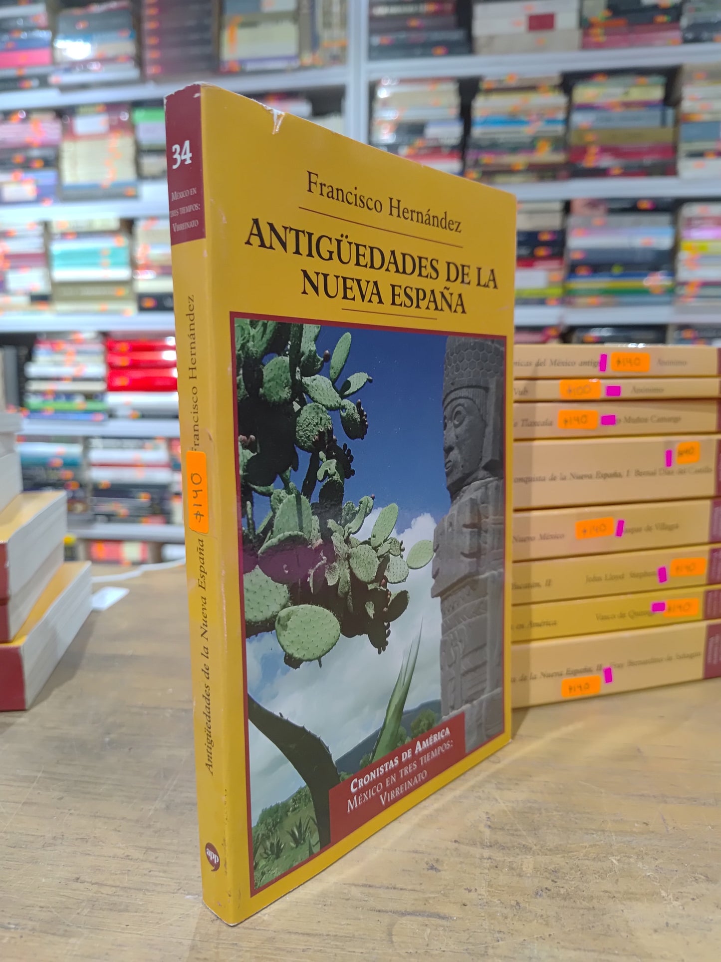 ANTIGUEDADES DE LA NUEVA ESPAÑA TOMO 34 POR FRANCISCO HERNANDEZ USADO HISTORIA JUAREZ 515