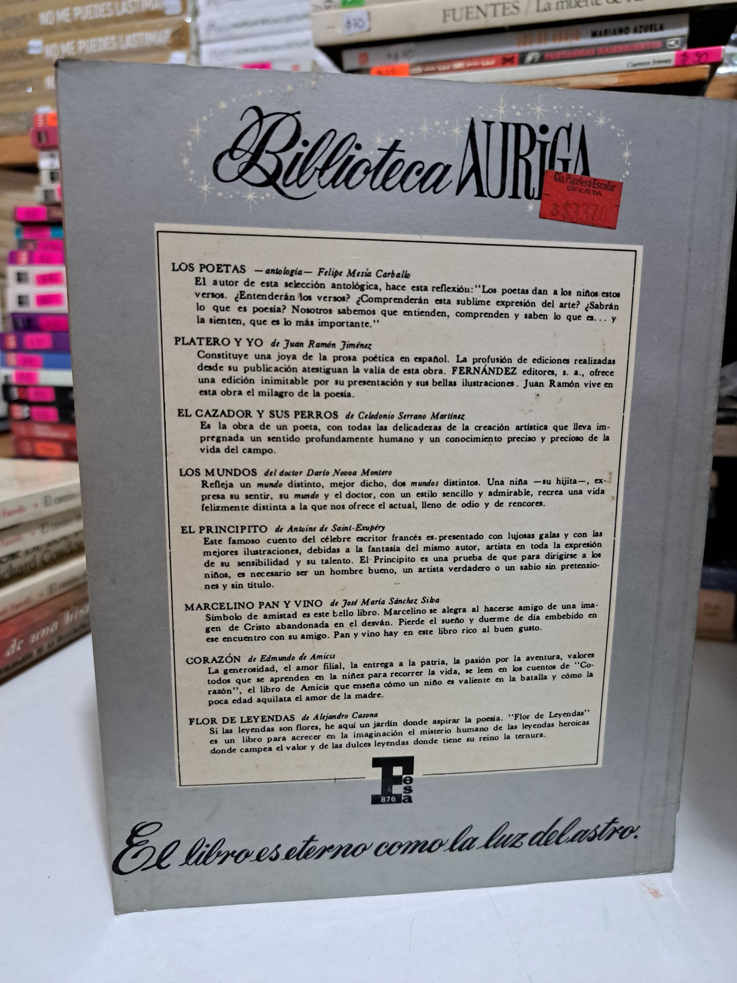 MARCELINO PAN Y VINO J. MARÍA SÁNCHEZ SILVA USADO NOVELA JUÁREZ