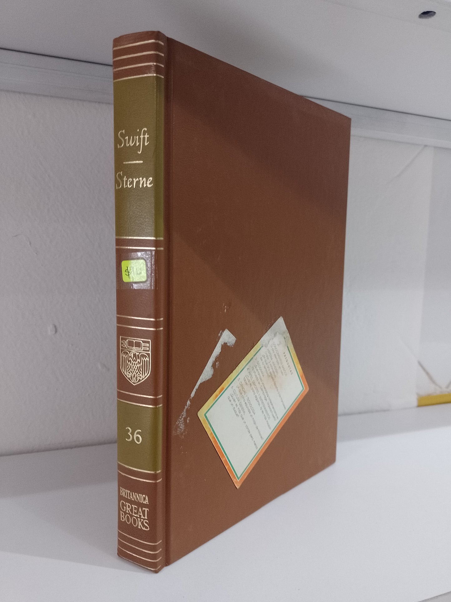 36 SWIFT STERNE POR LAURENCE STERNE USADO IDIOMAS JUAREZ 515