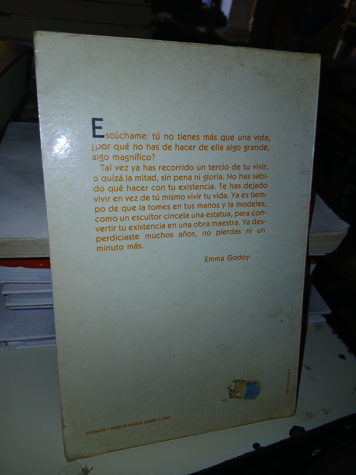 VIVE TU VIDA Y SE UN GENIO POR EMMA GODOY USADO SUPERACIÓN PERSONAL LITERARIO 207