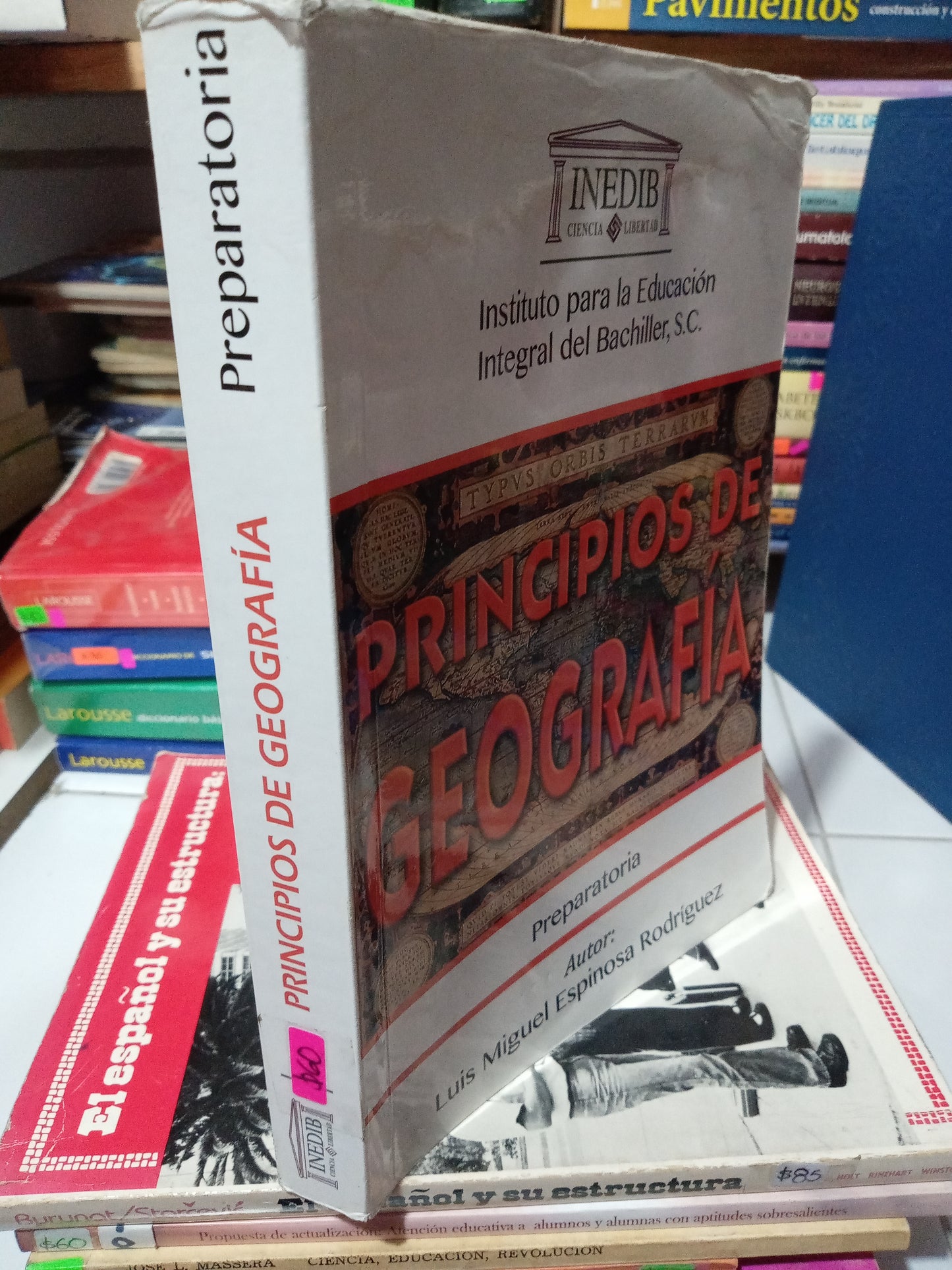 PRINCIPIOS DE GEOGRAFIA POR LUIS MIGUEL ESPINOSA RODRIGUEZ USADO EDUCACION JUAREZ