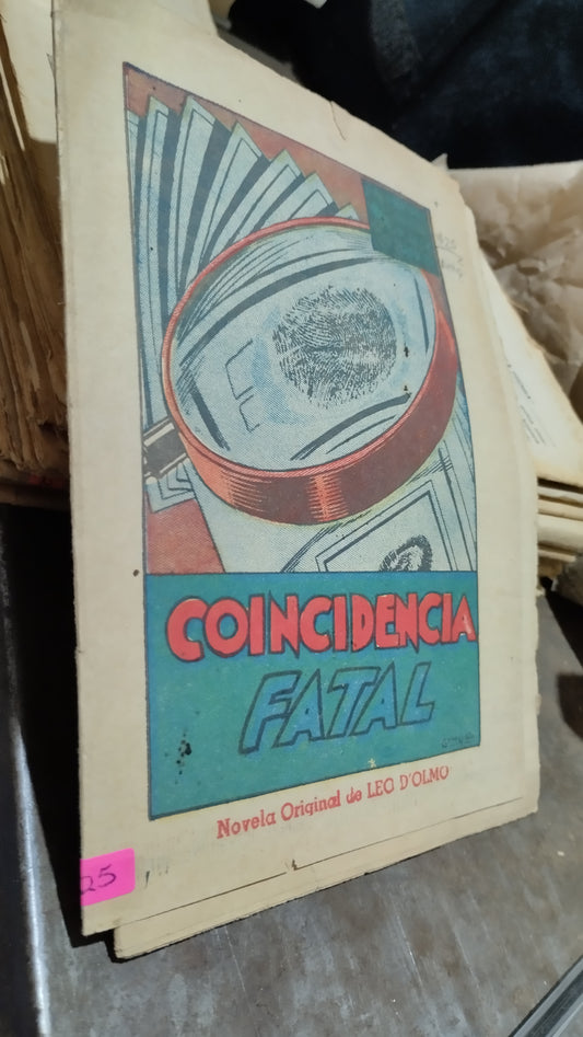 COINCIDENCIA FATAL POR LEO D OLMO LIBRO USADO ANTIGUO ALDAMA