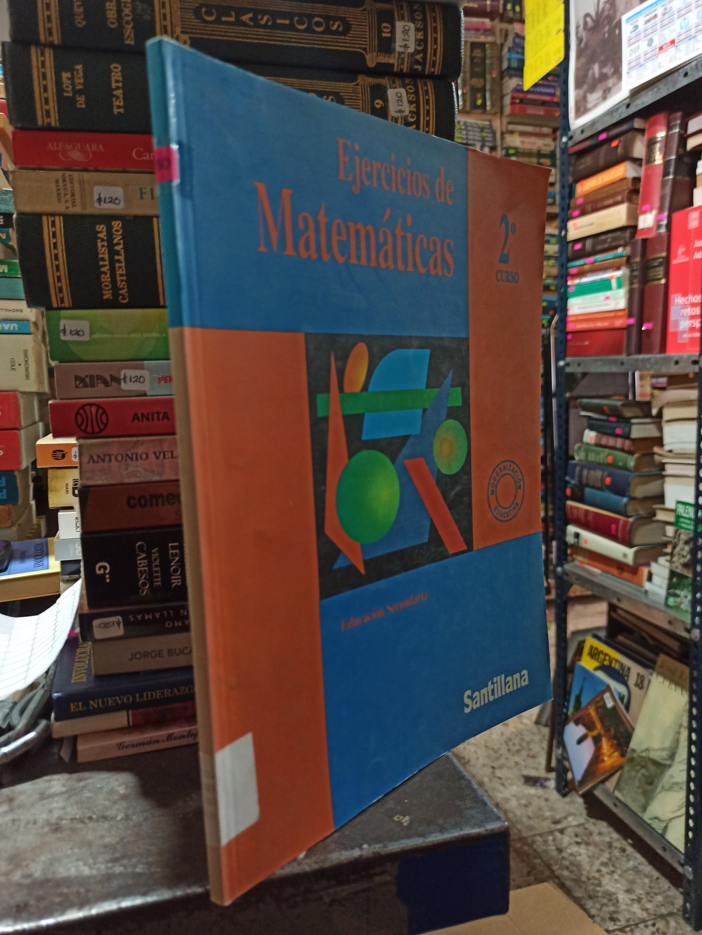 EJERCICIOS DE MATEMATICAS 2DO CURSO POR EDITORIAL SANTILLANA USADO MATEMÁTICAS ALDAMA