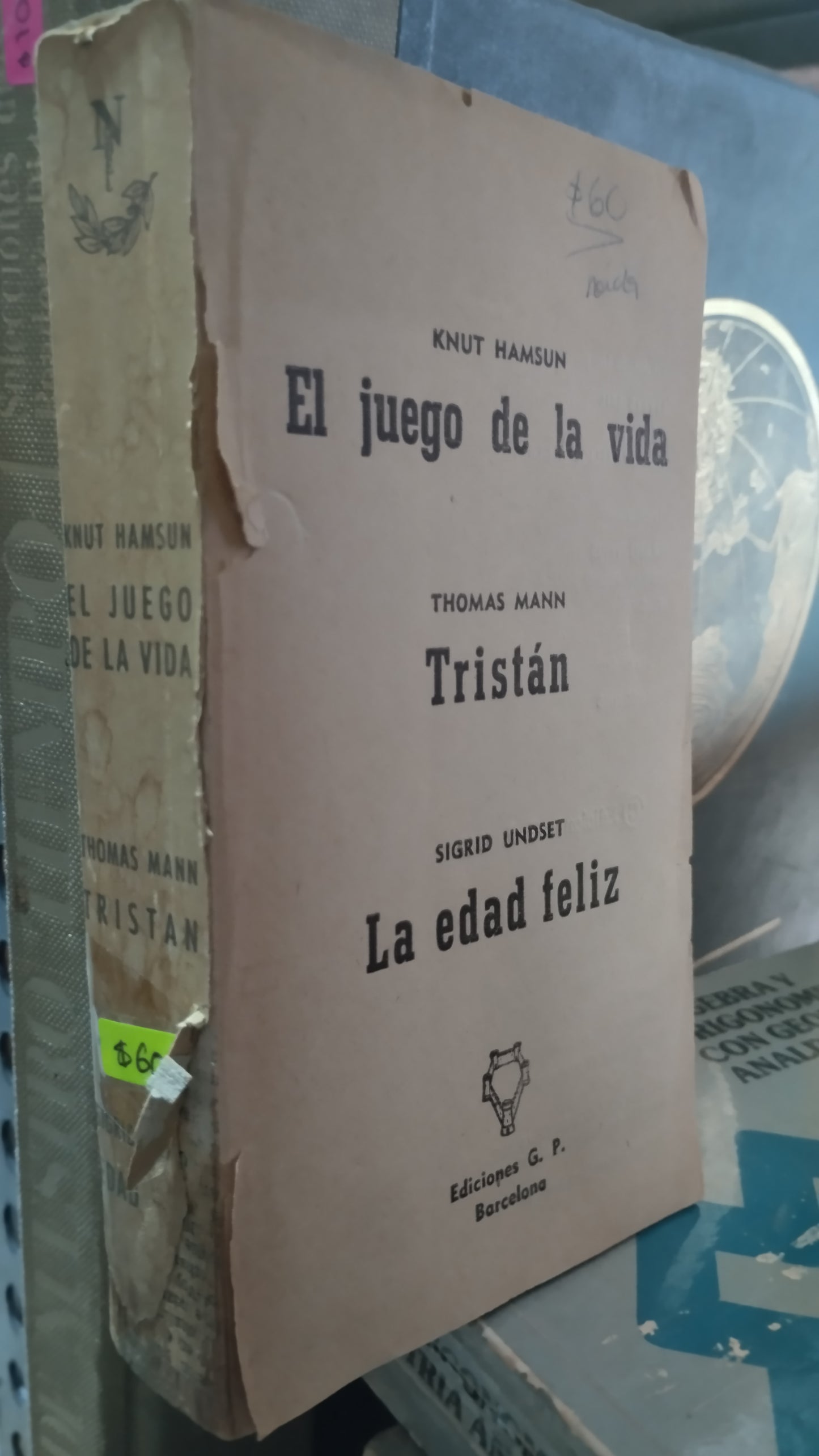 EL JUEGO DE LA VIDA POR KNUT HAMSUN LIBRO USADO NOVELAS ALDAMA