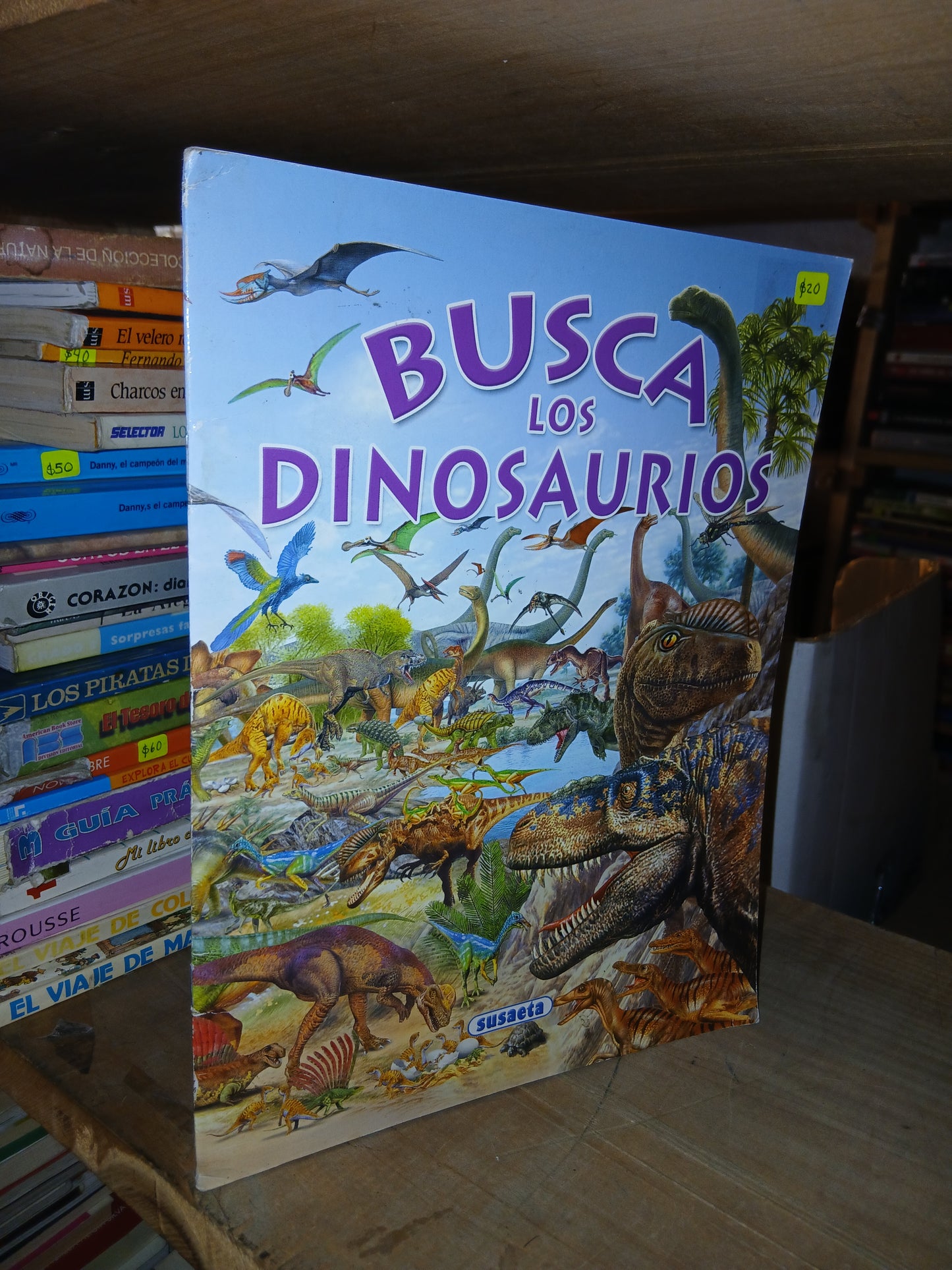 BUSCA LOS DINOSAURIOS POR PEPE ROVIRA USADO INFANTIL LITERARIO 207