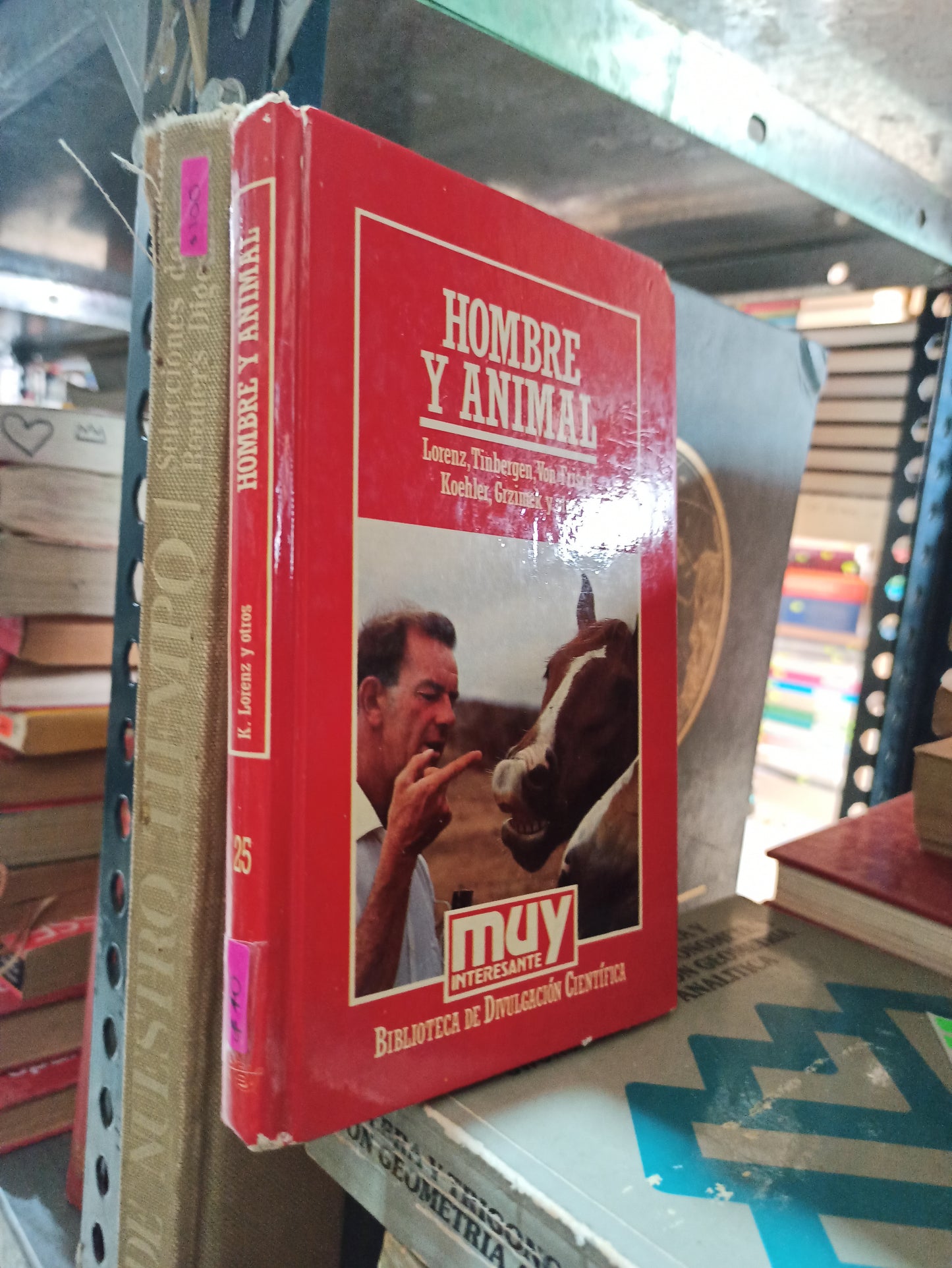 HOMBRE Y ANIMAL POR LORENZ, TINBERGEN, VON FRISCH Y OTROS USADO NOVELAS ALDAMA