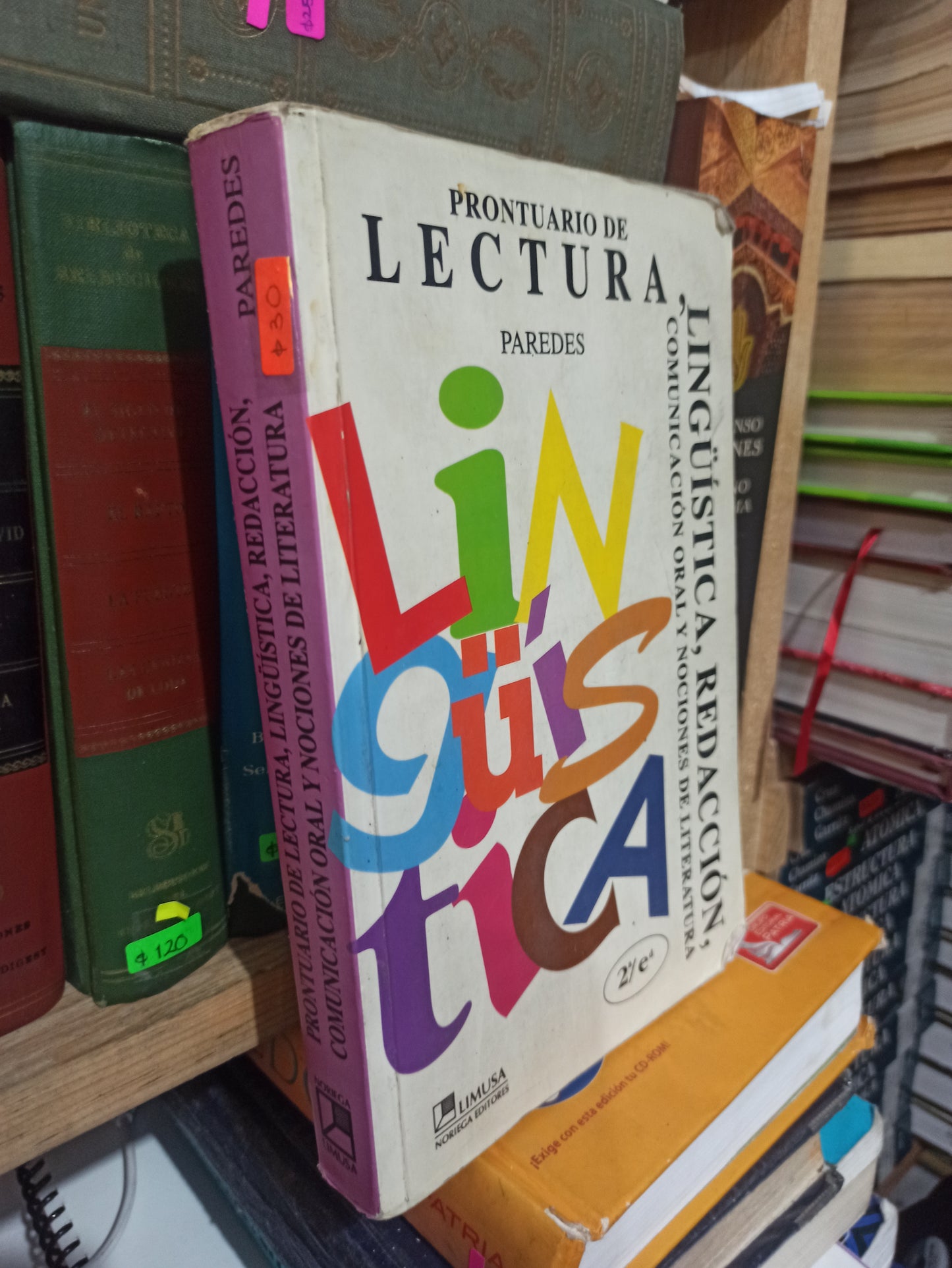 PRONTUARIOBDE LECTURA LINGUISITICA REDACCION COMUNICACION ORAL Y NOCIONES DE LITERATURA POR PAREDES USADO EDUCACIÓN JUÁREZ