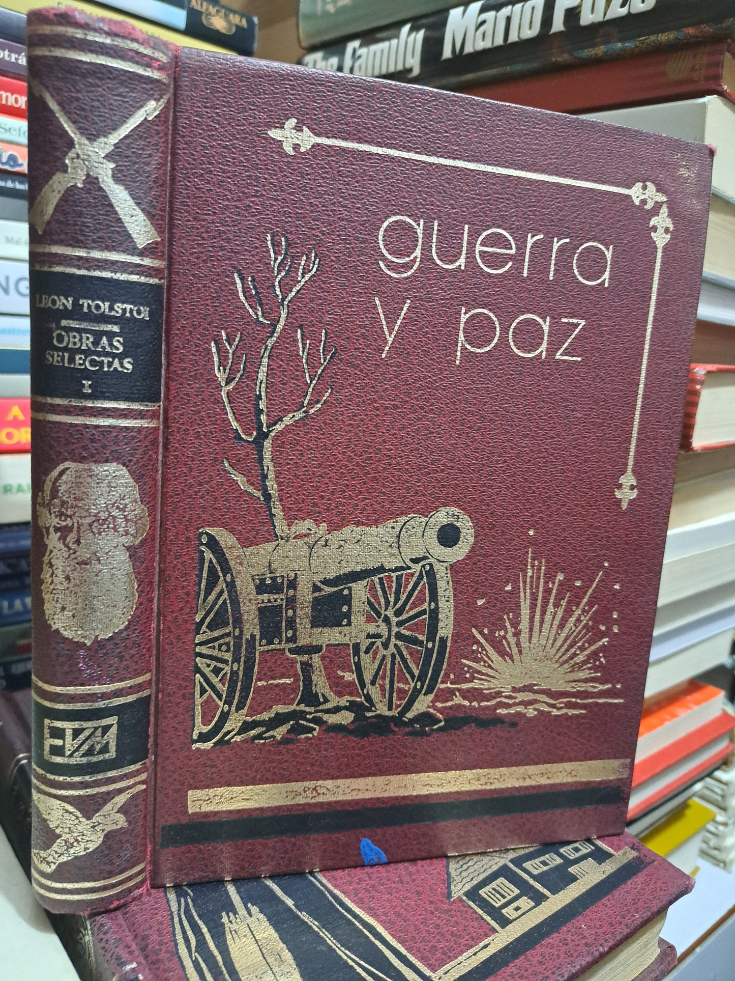 GUERR Y PAZ I Y II OBRAS SELECTAS  DE LEÓN TOLSTOI USADO NOVELA JUÁREZ