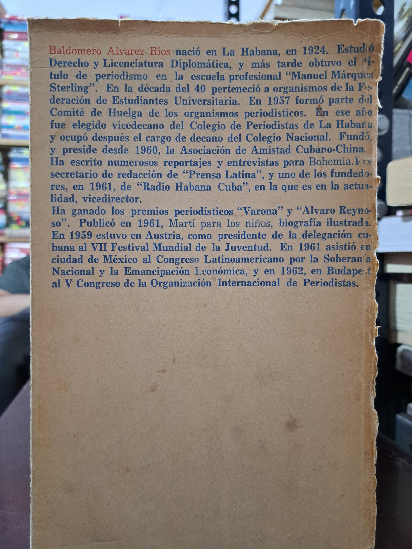 CUBA: REVOLUCIÓN E IMPERIALISMO BALDOMERO ÁLVAREZ RÍOS USADO HISTORIA LITERARIO 305