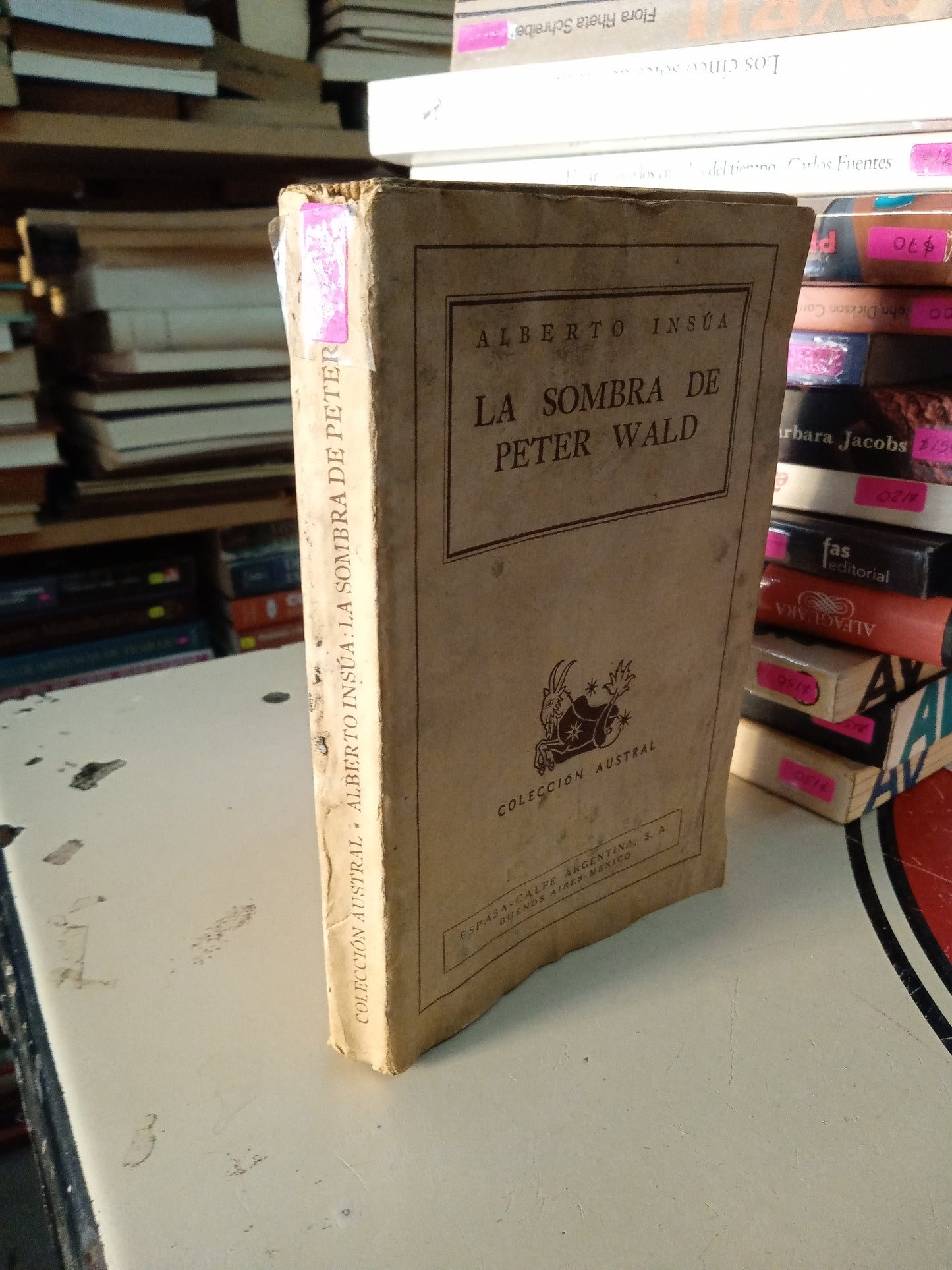 LA SOMBRA DE PETER WALD POR ALBERTO INSUS USADO NOVELA LITERARIO 207
