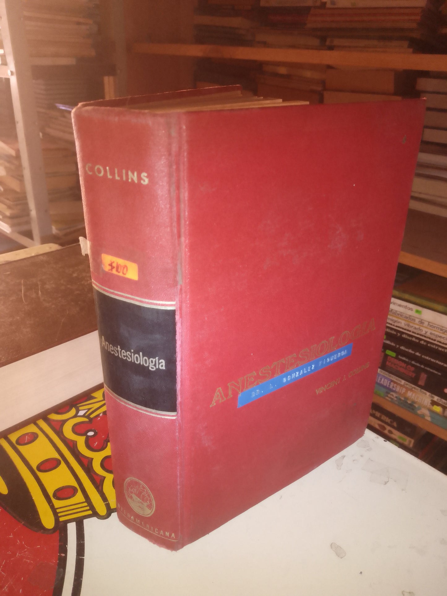 ANESTESIOLOGÍA POR VINCENT J. COLLINS USADO MEDICINA LITERARIO 207